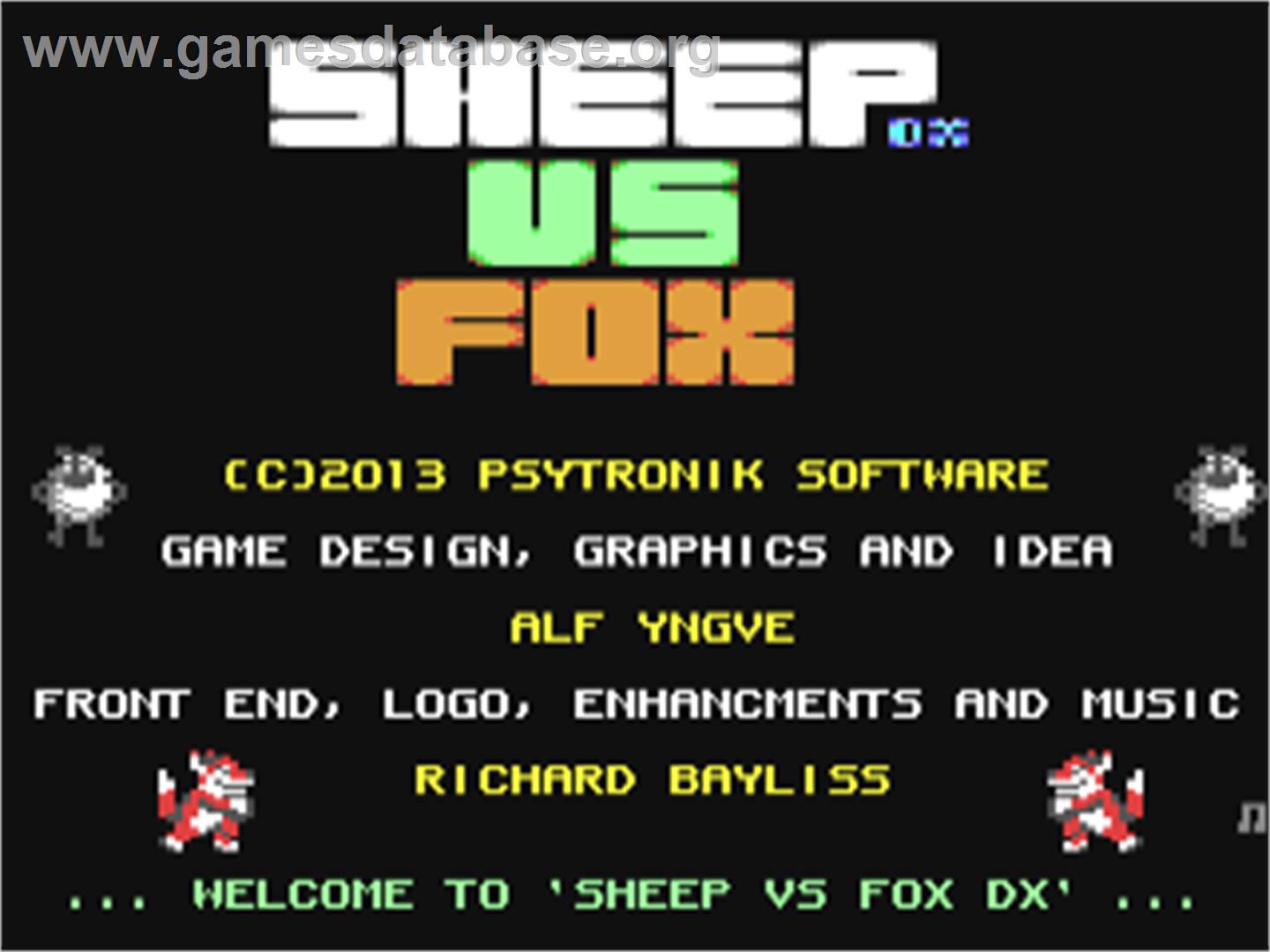 Sheep Vs Fox Dx - Commodore 64 - Artwork - Title Screen