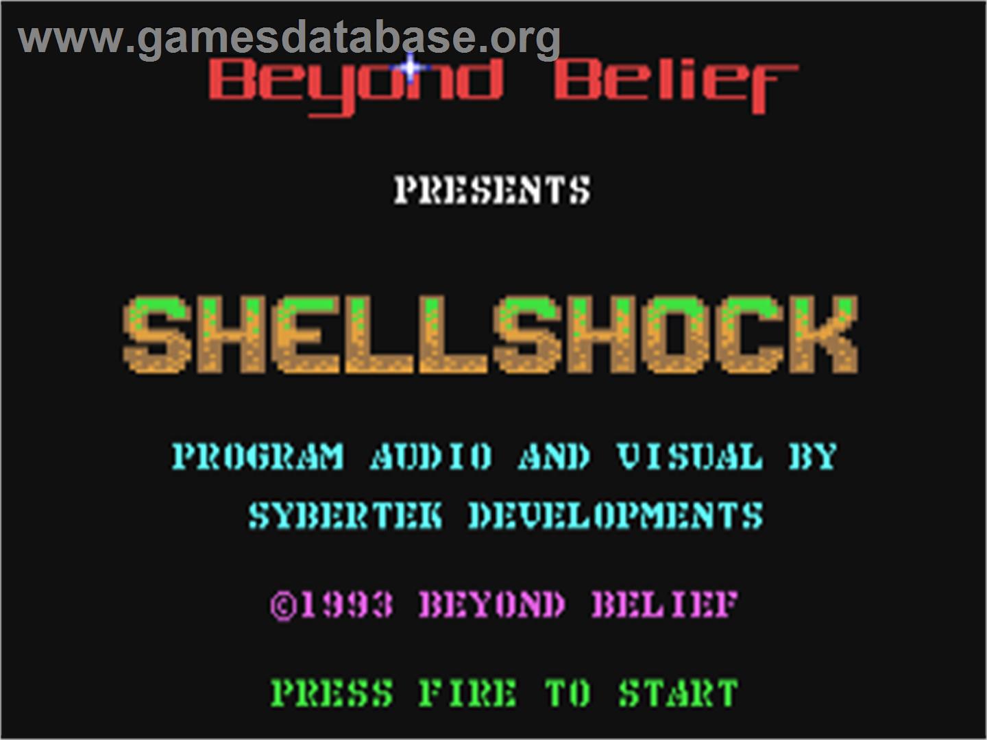 Shellshock - Commodore 64 - Artwork - Title Screen