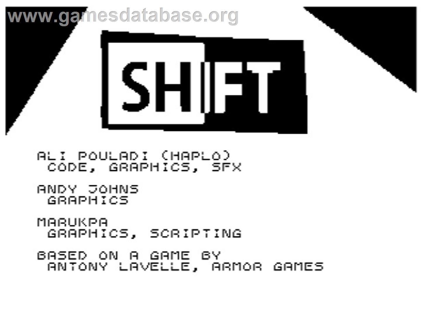 Shift - Commodore 64 - Artwork - Title Screen