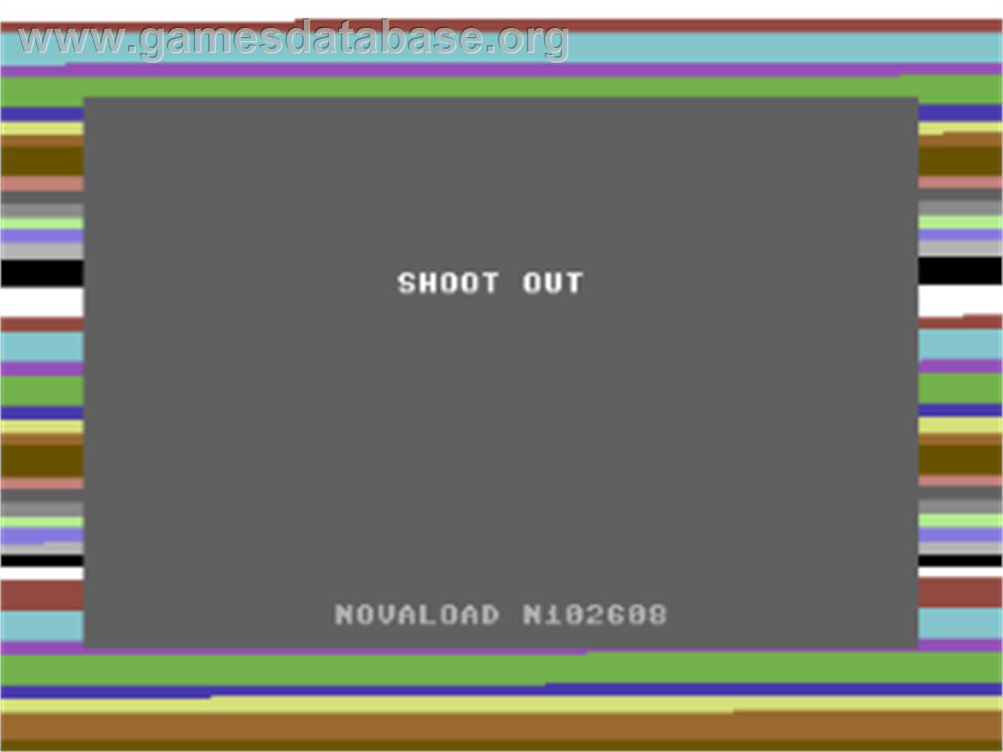 Shoot Out - Commodore 64 - Artwork - Title Screen
