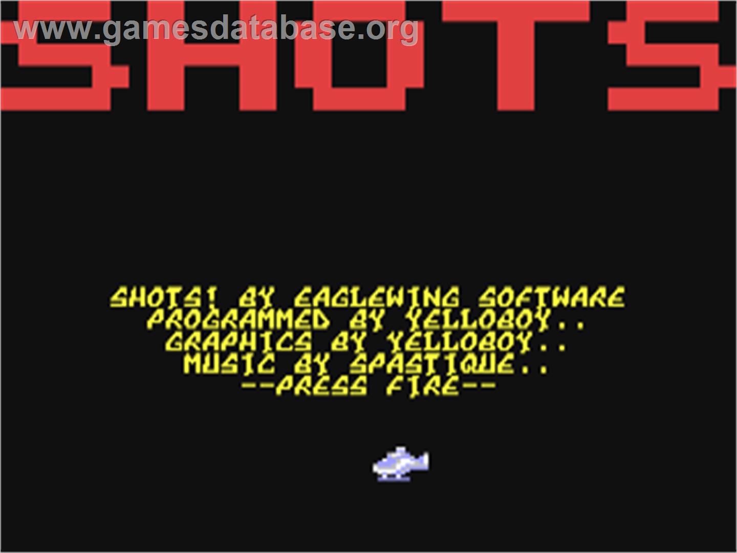 Shots - Commodore 64 - Artwork - Title Screen