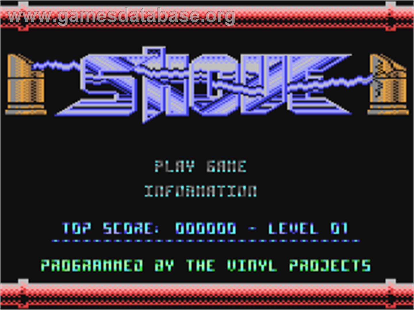 Shove - Commodore 64 - Artwork - Title Screen