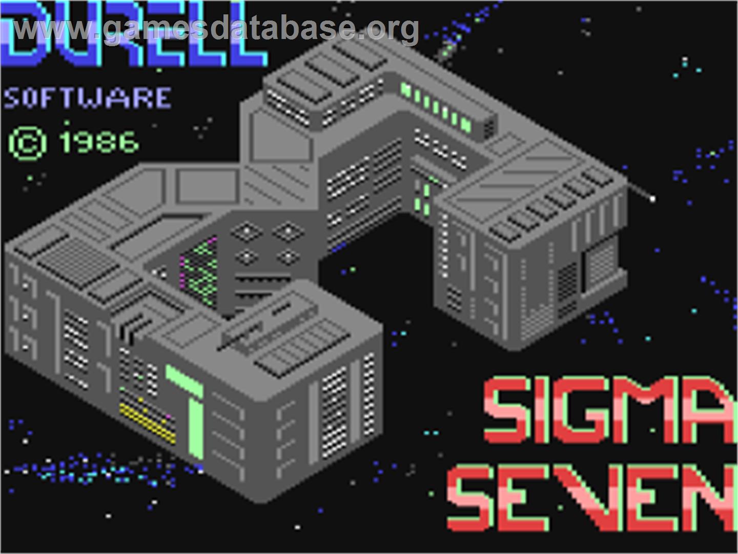 Sigma 7 - Commodore 64 - Artwork - Title Screen