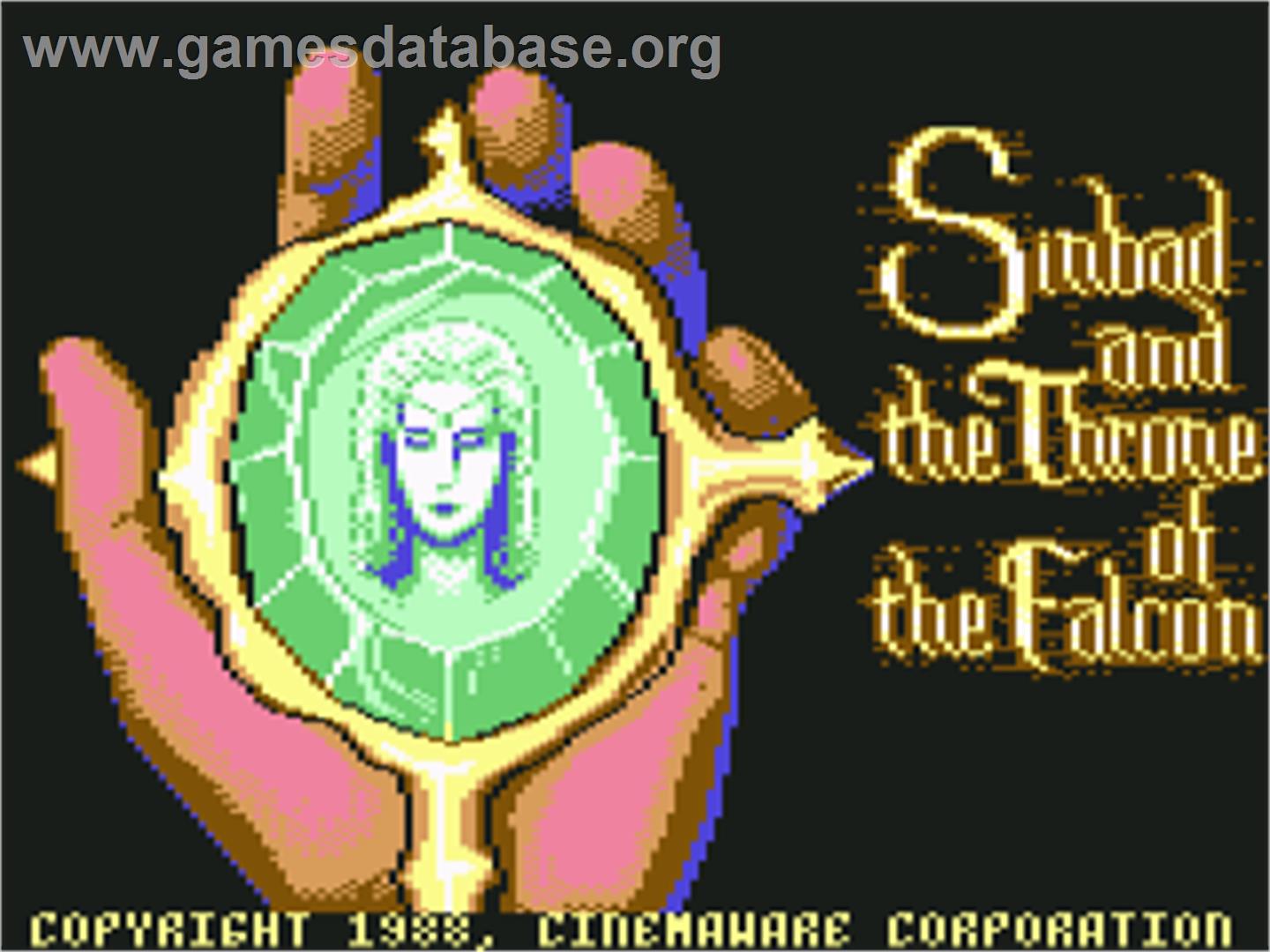 Sinbad And The Throne Of The Falcon - Commodore 64 - Artwork - Title Screen