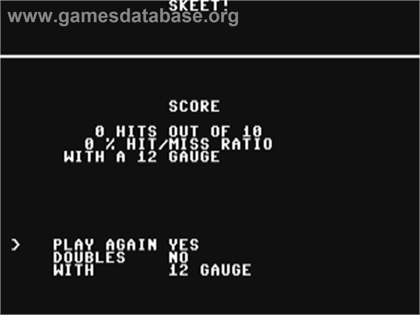 Skeet! (Keypunch Software) - Commodore 64 - Artwork - Title Screen