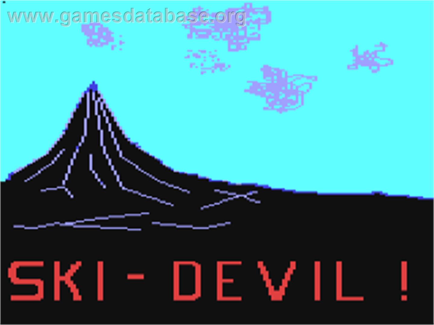 Ski-devil - Commodore 64 - Artwork - Title Screen