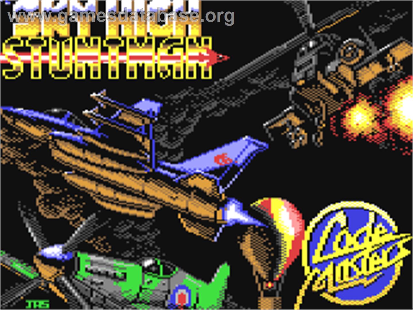 Sky High Stuntman - Commodore 64 - Artwork - Title Screen