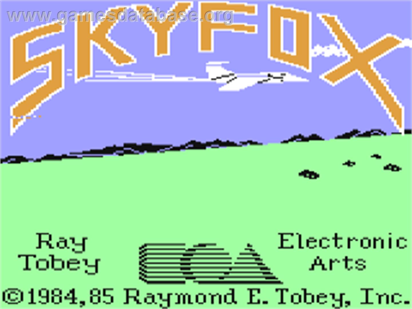Skyfox - Commodore 64 - Artwork - Title Screen
