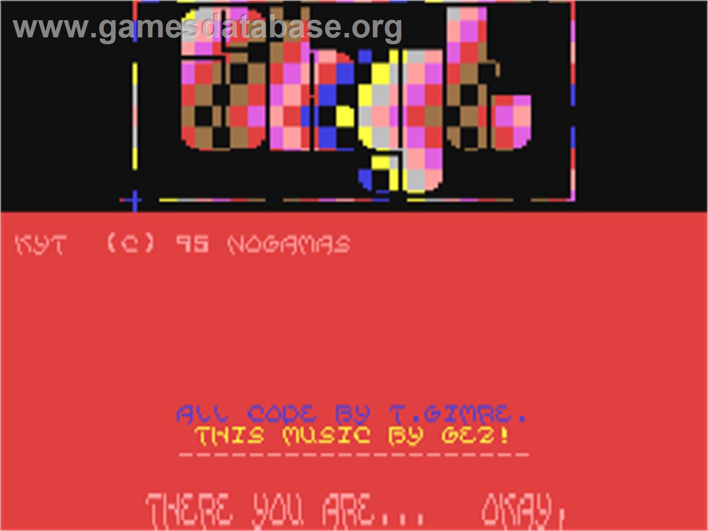 Skyt - Commodore 64 - Artwork - Title Screen