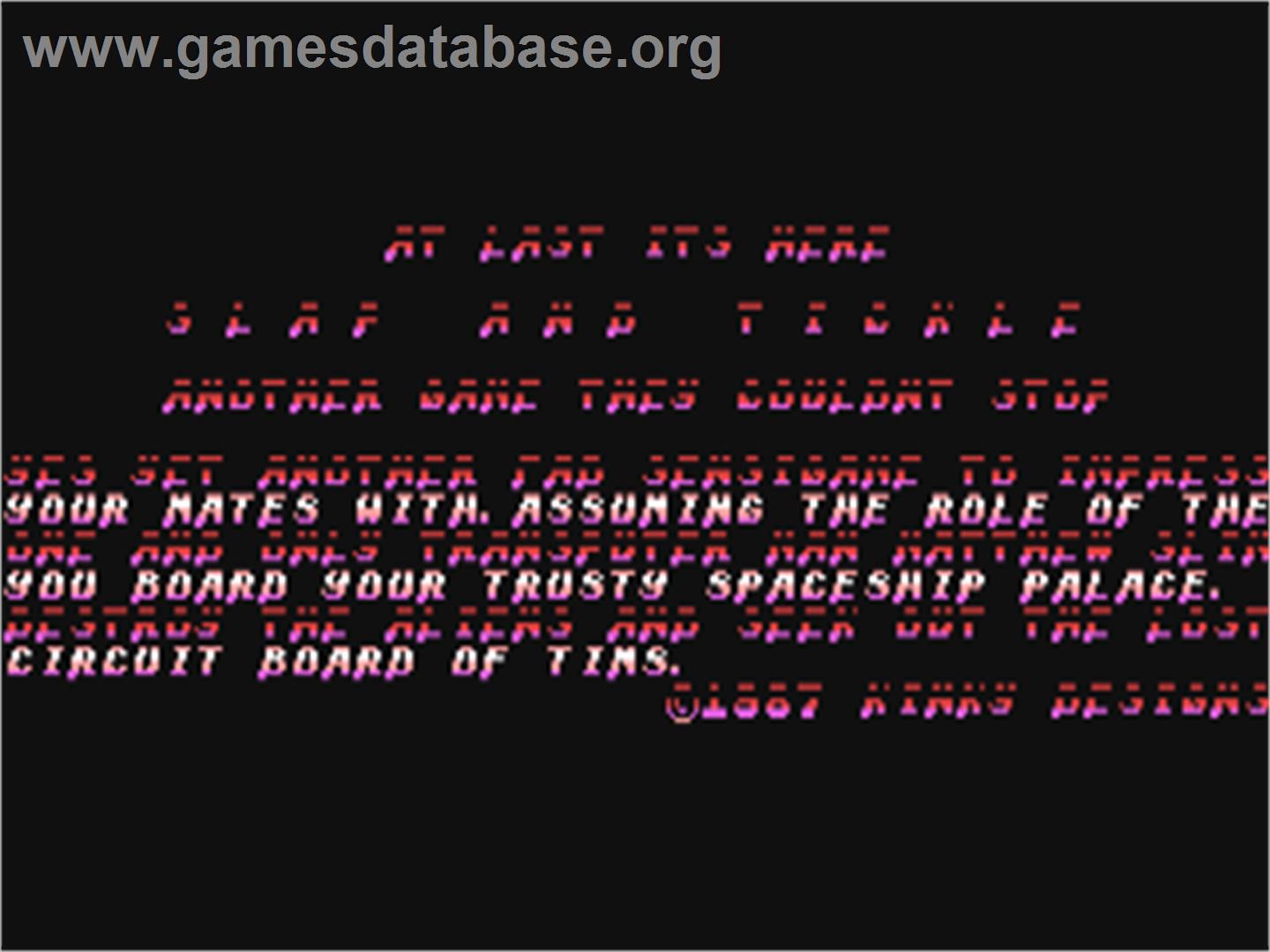 Slap And Tickle - Commodore 64 - Artwork - Title Screen