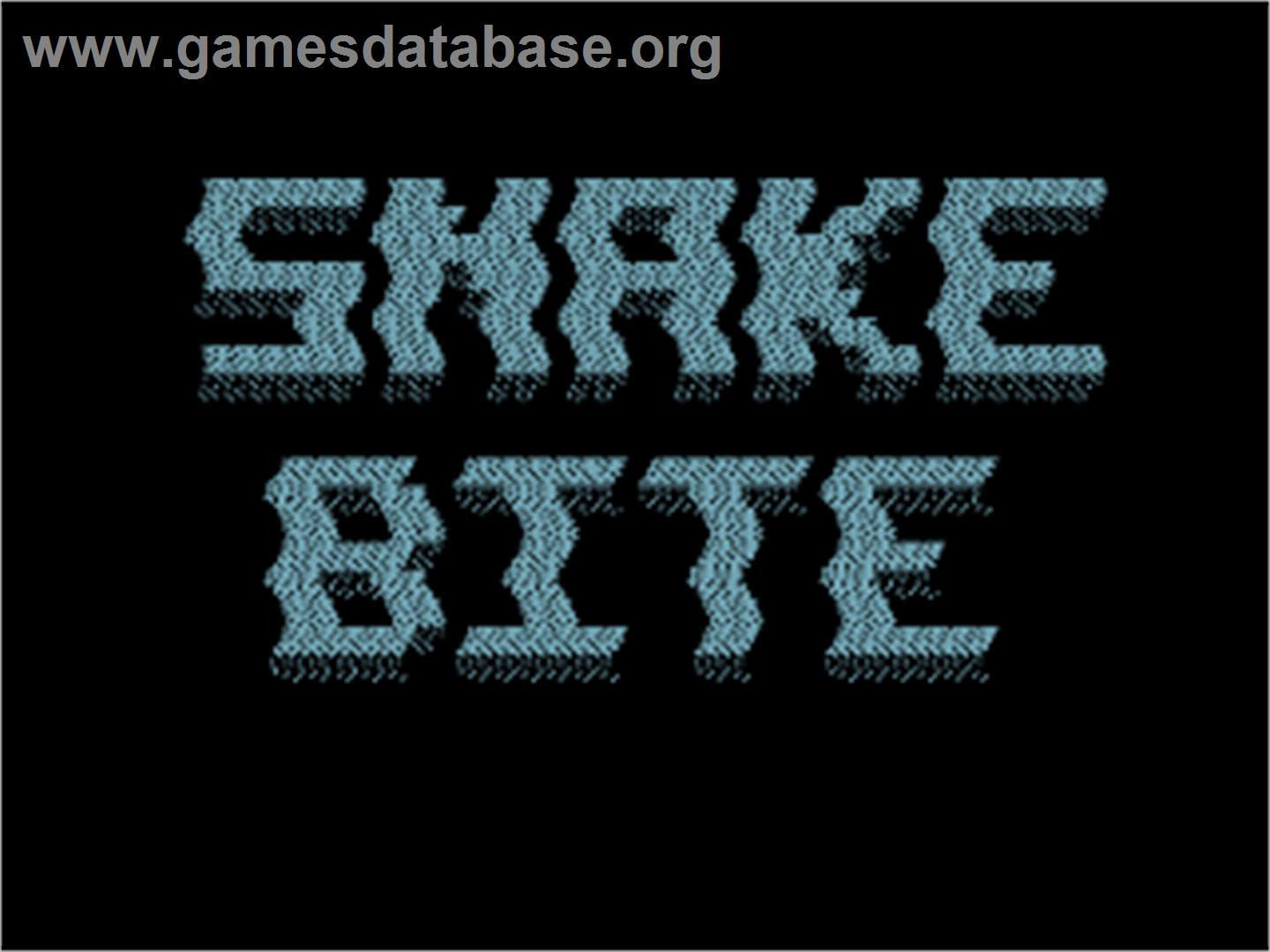 Snake Bite (Alan Bond) - Commodore 64 - Artwork - Title Screen