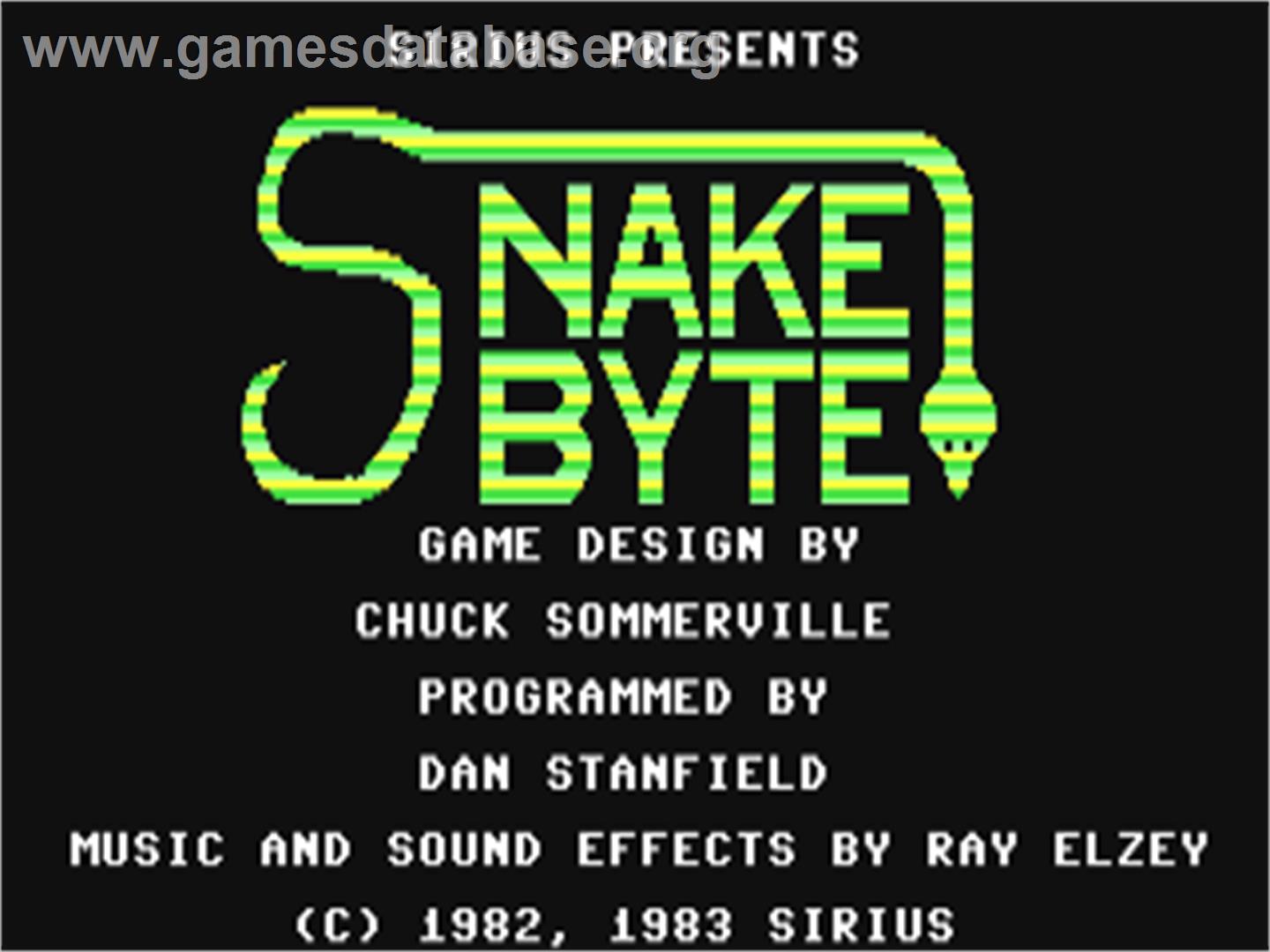 Snake Byte - Commodore 64 - Artwork - Title Screen
