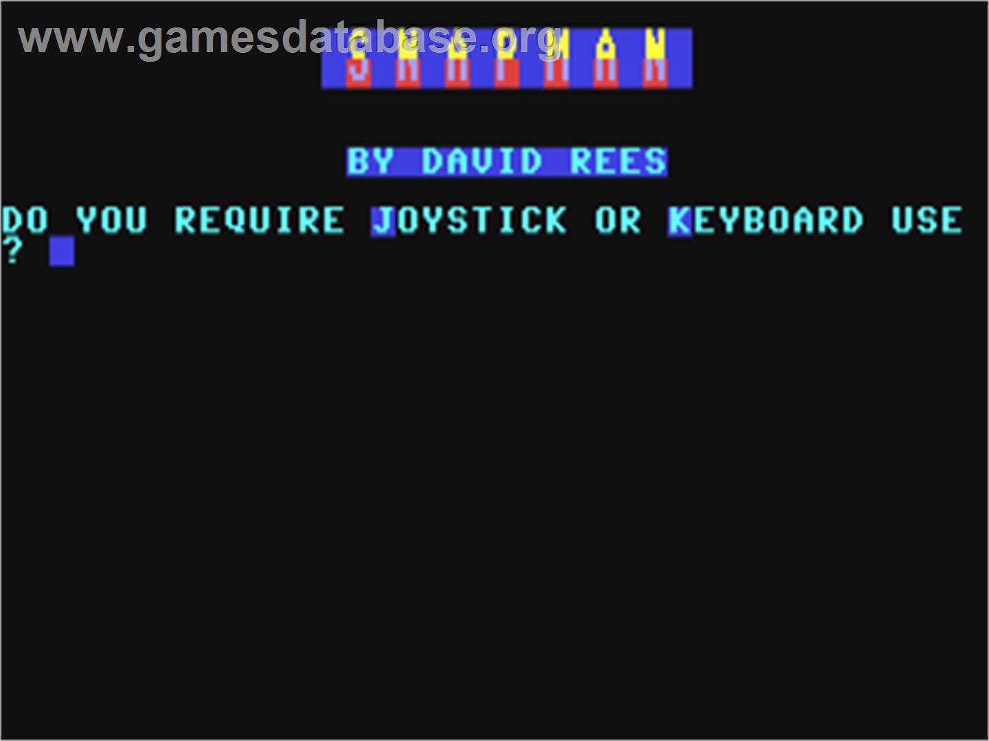 Snapman - Commodore 64 - Artwork - Title Screen