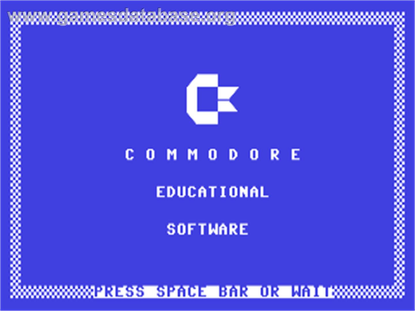 Snoopy (RadarSoft) - Commodore 64 - Artwork - Title Screen