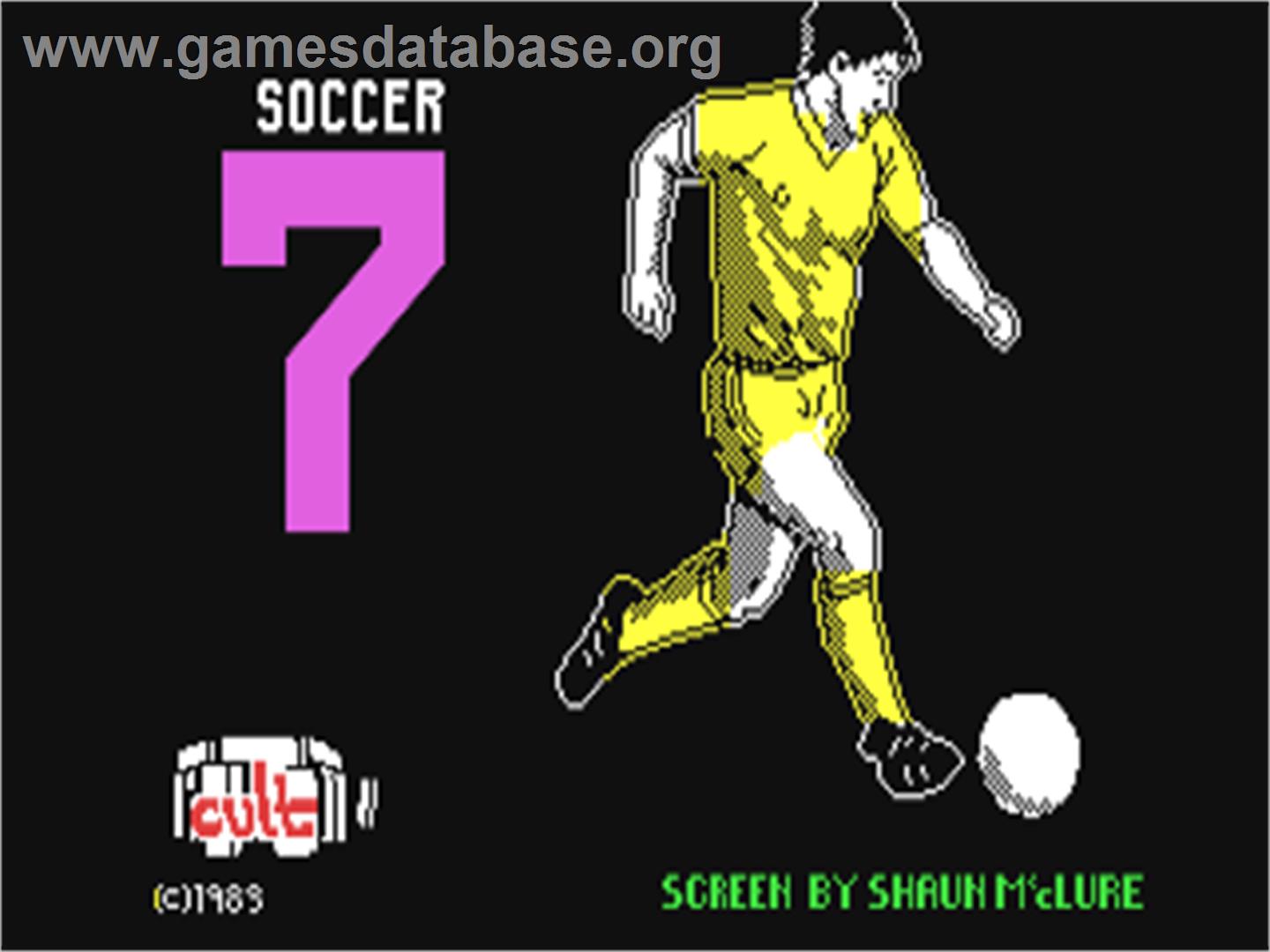 Soccer 7 - Commodore 64 - Artwork - Title Screen
