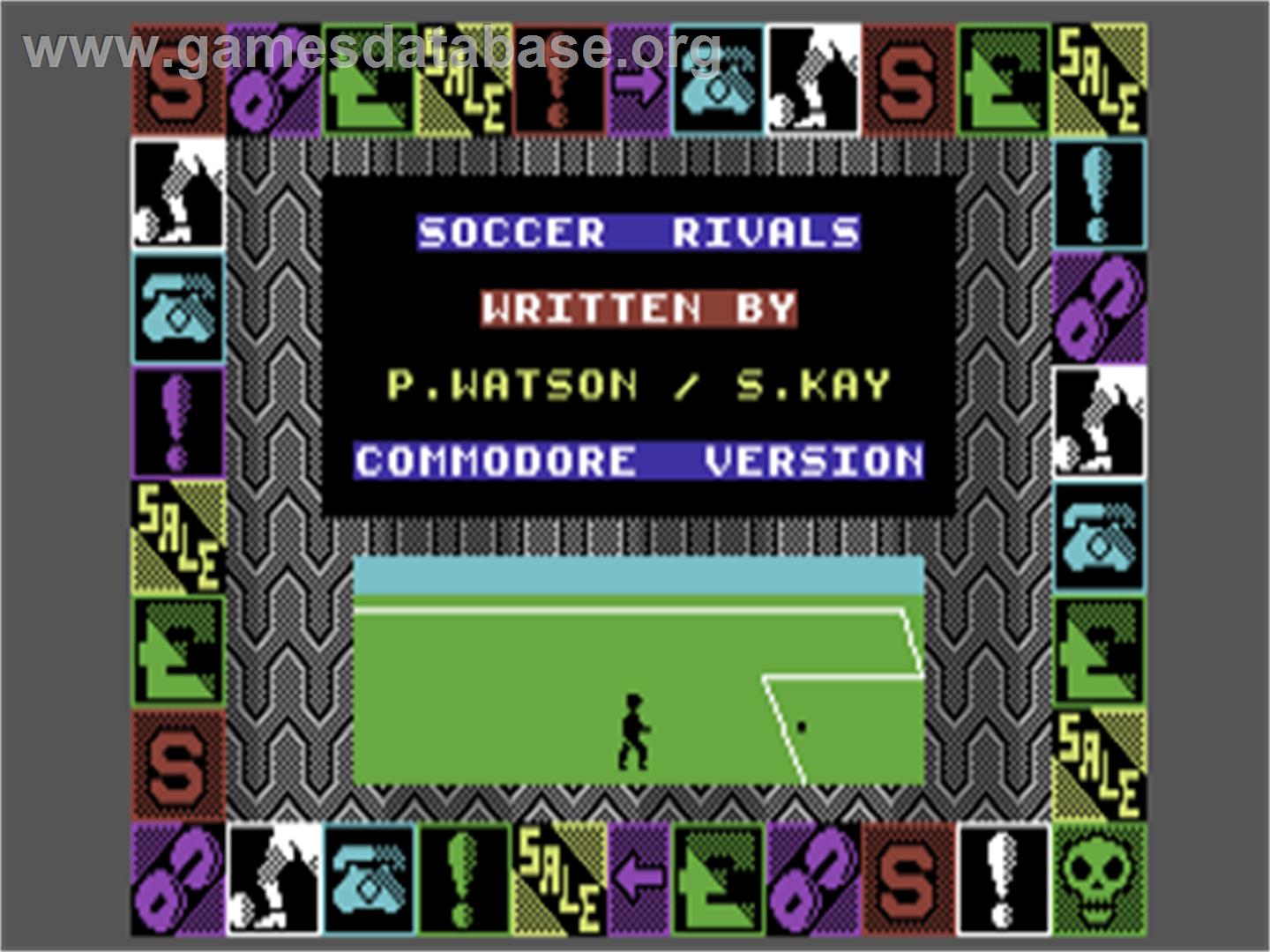 Soccer Rivals - Commodore 64 - Artwork - Title Screen