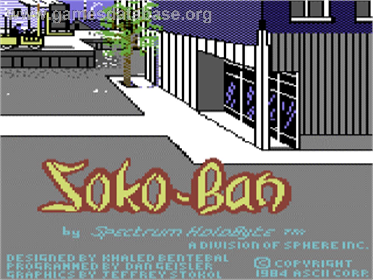 Soko-ban - Commodore 64 - Artwork - Title Screen