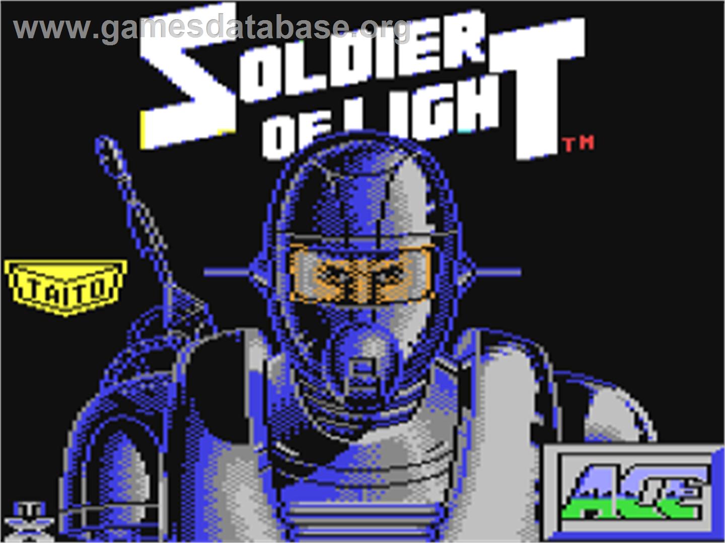 Soldier of Light - Commodore 64 - Artwork - Title Screen