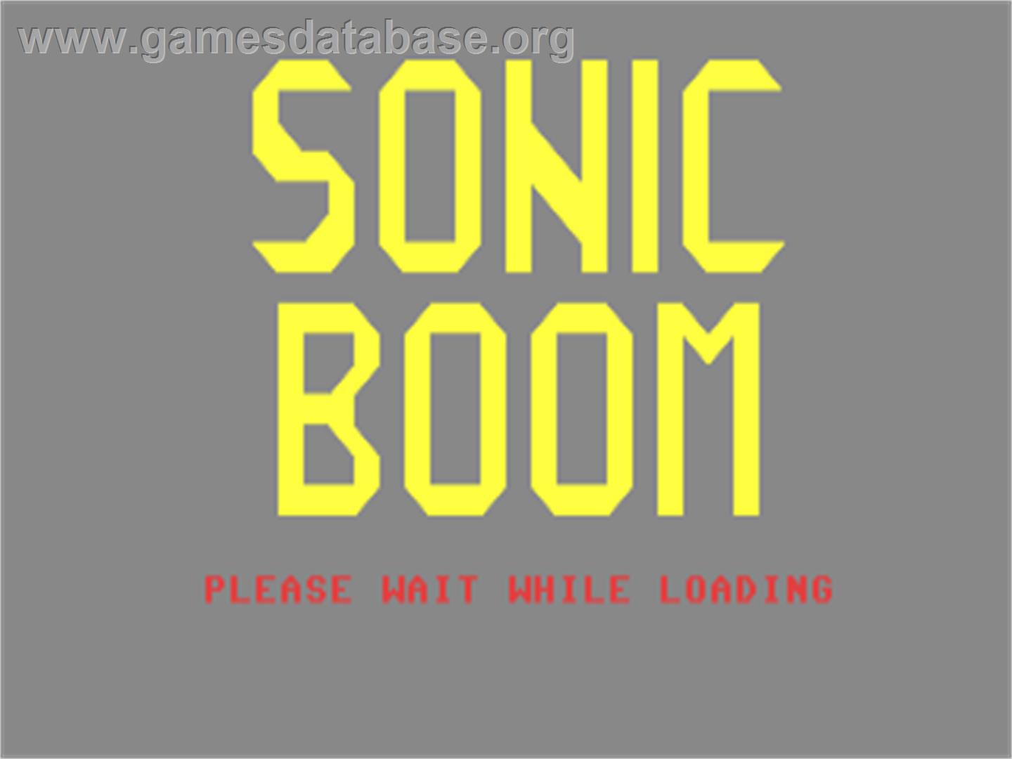 Sonic Boom (Activision) - Commodore 64 - Artwork - Title Screen