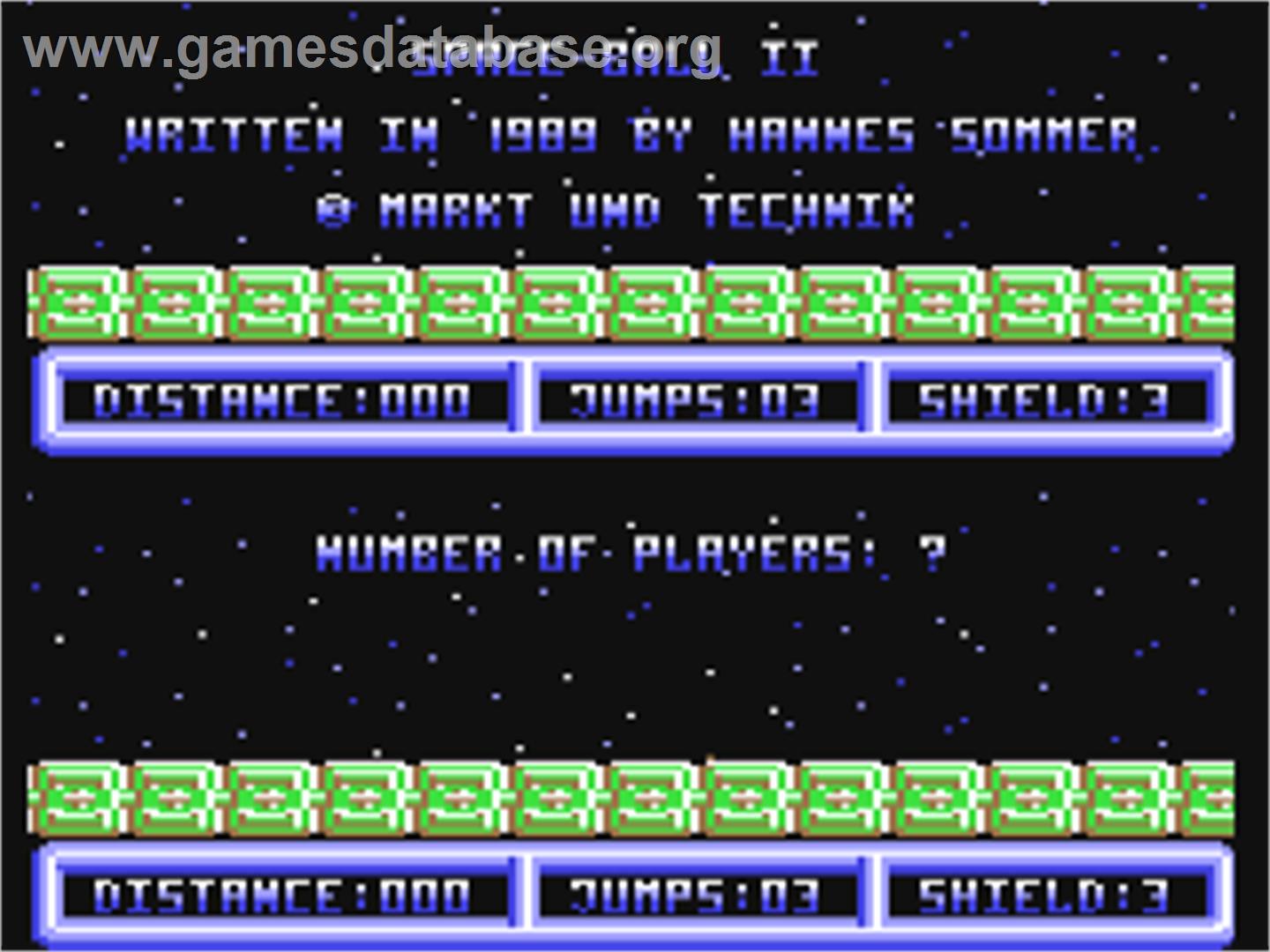 Space-ball 2 - Commodore 64 - Artwork - Title Screen