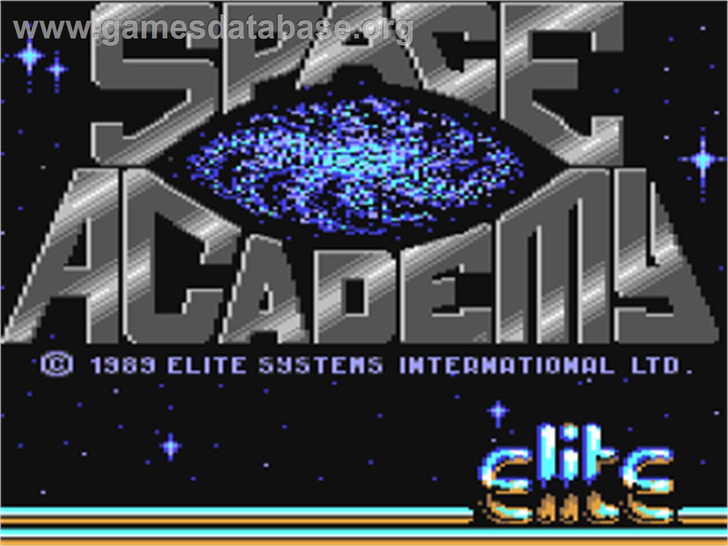 Space Academy - Commodore 64 - Artwork - Title Screen