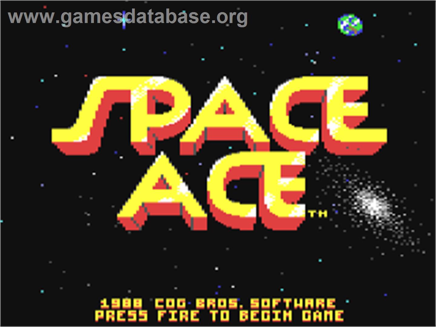 Space Ace - Commodore 64 - Artwork - Title Screen