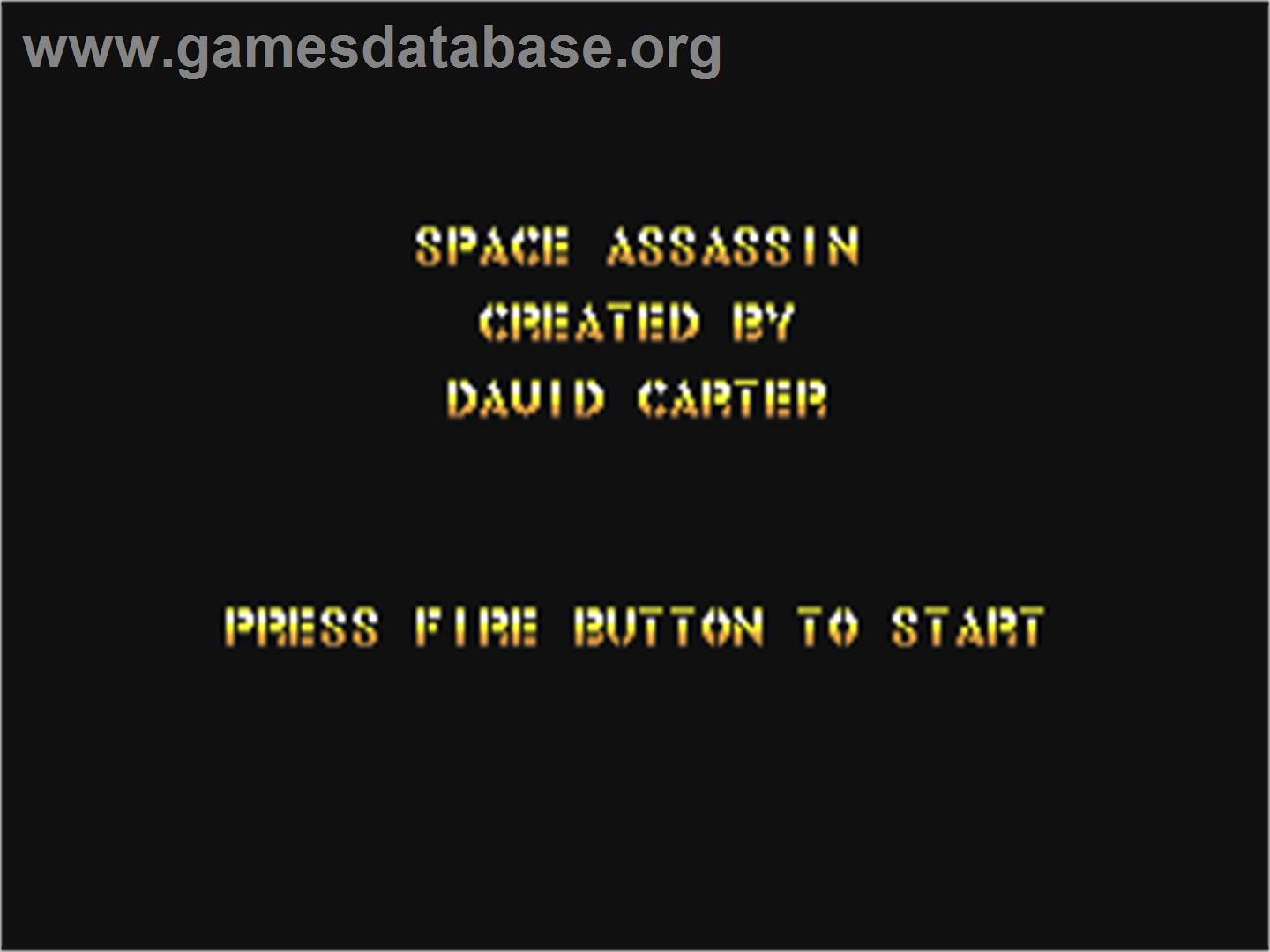 Space Assassin - Commodore 64 - Artwork - Title Screen