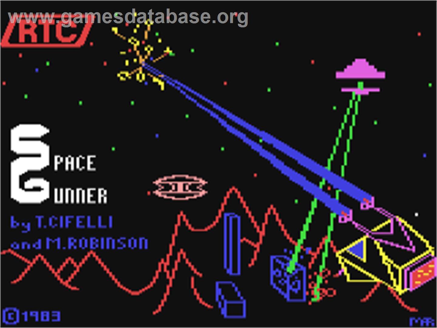 Space Gunner (RTC) - Commodore 64 - Artwork - Title Screen