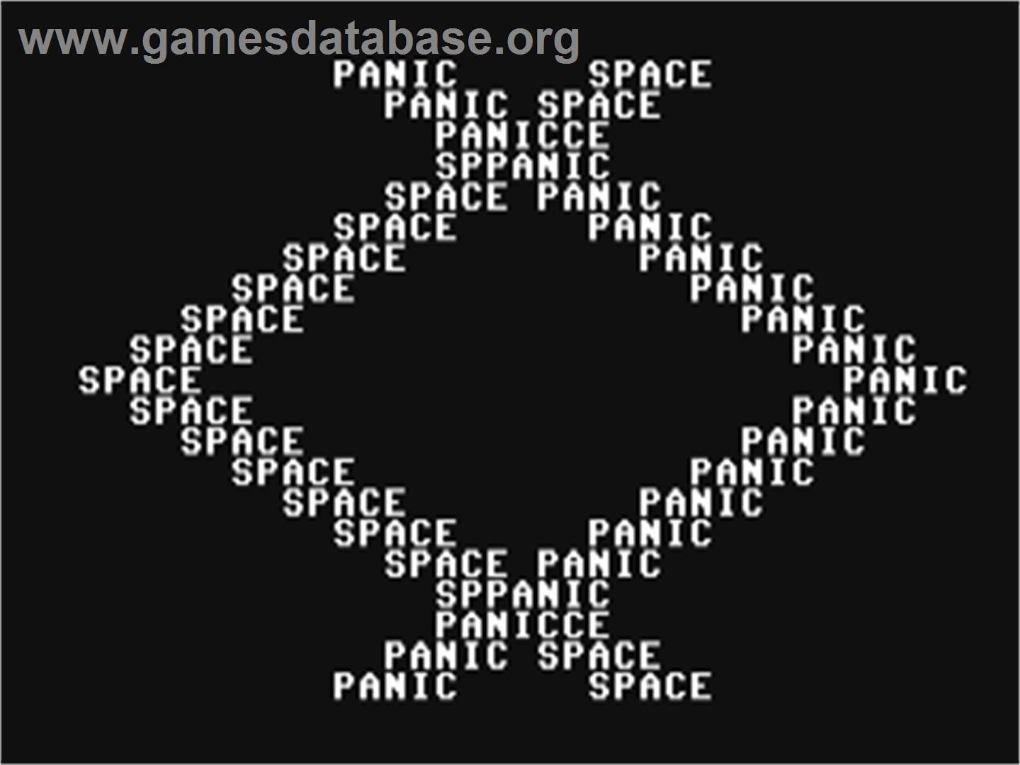 Space Panic (1985) - Commodore 64 - Artwork - Title Screen