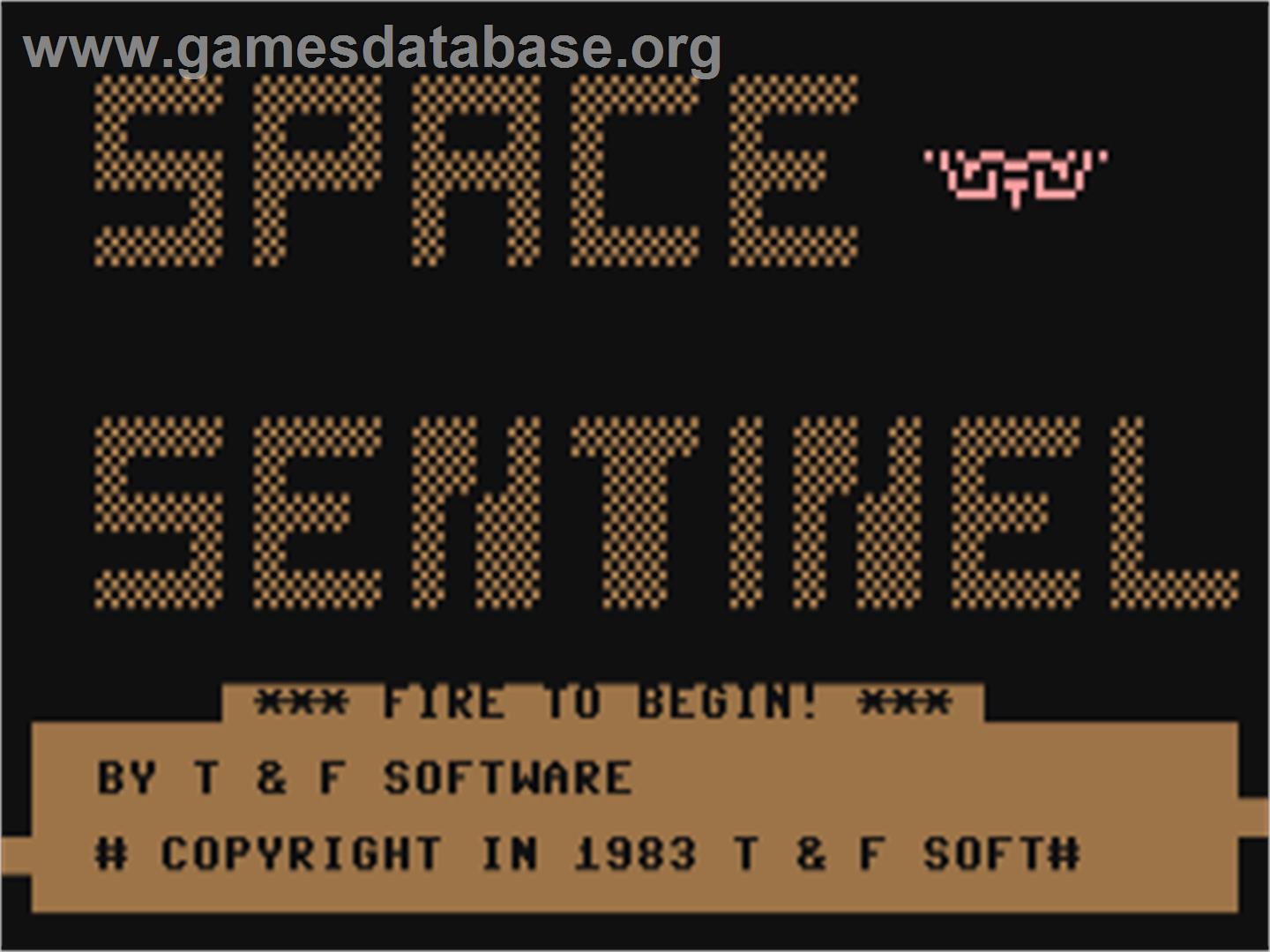 Space Sentinel - Commodore 64 - Artwork - Title Screen
