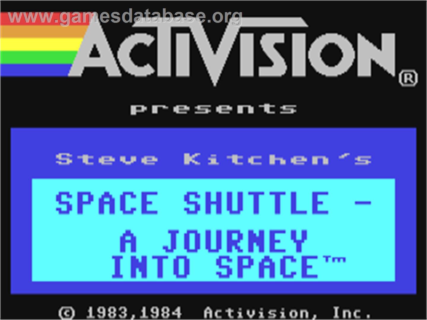 Space Shuttle: A Journey into Space - Commodore 64 - Artwork - Title Screen