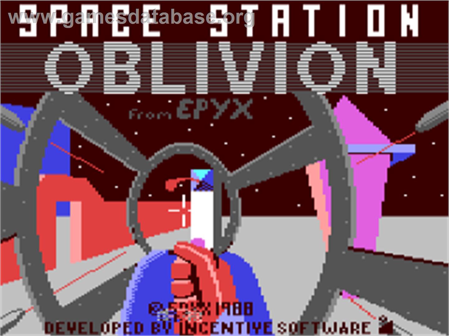 Space Station Oblivion - Commodore 64 - Artwork - Title Screen