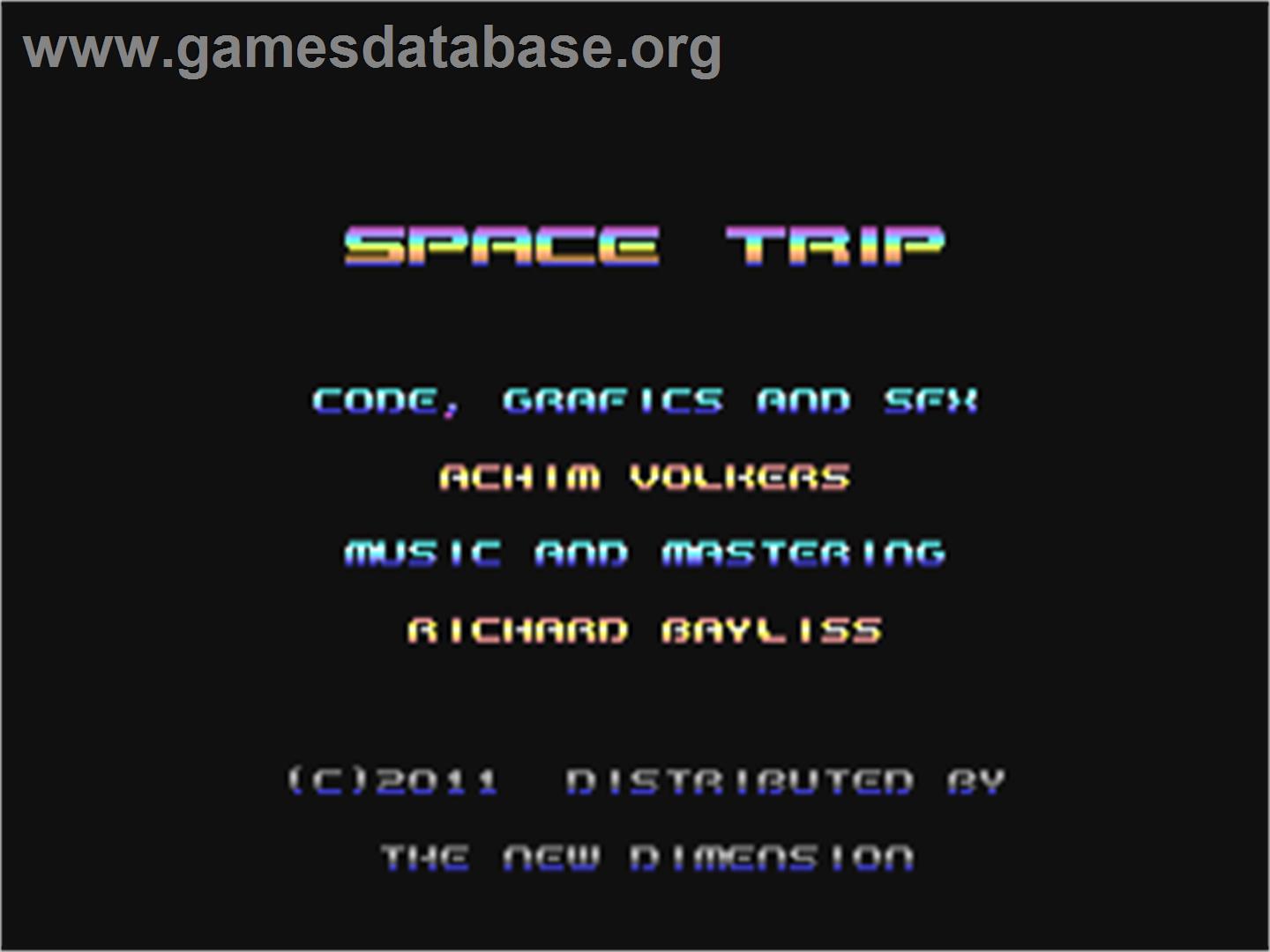 Space Trip - Commodore 64 - Artwork - Title Screen