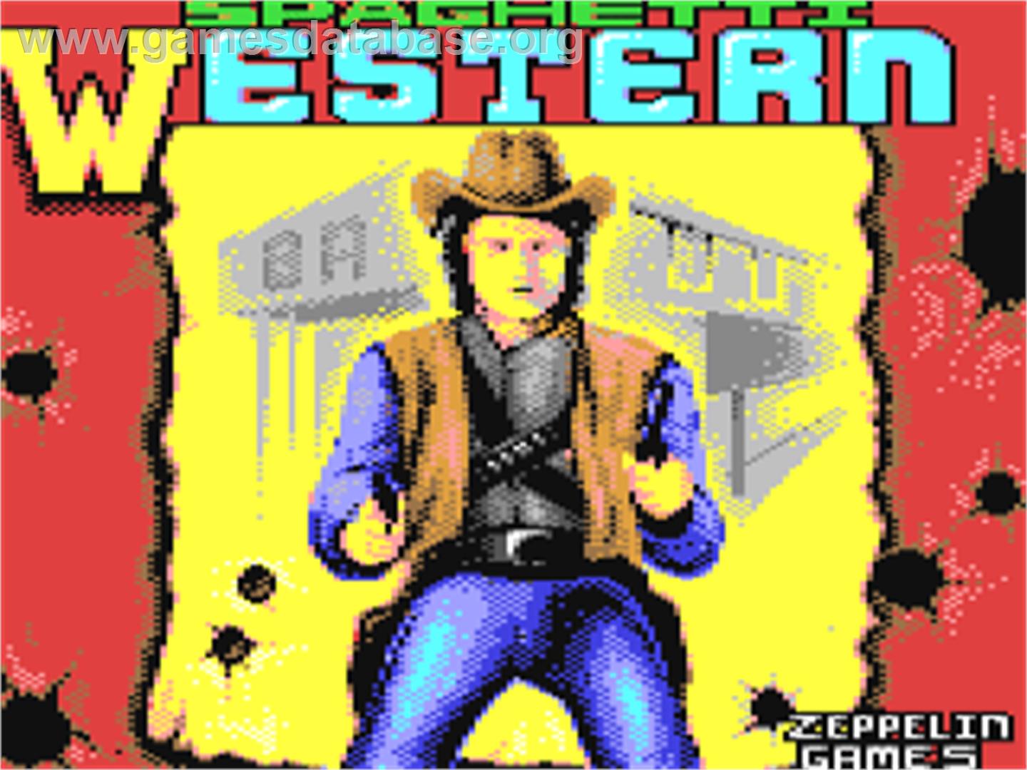 Spaghetti Western Simulator - Commodore 64 - Artwork - Title Screen