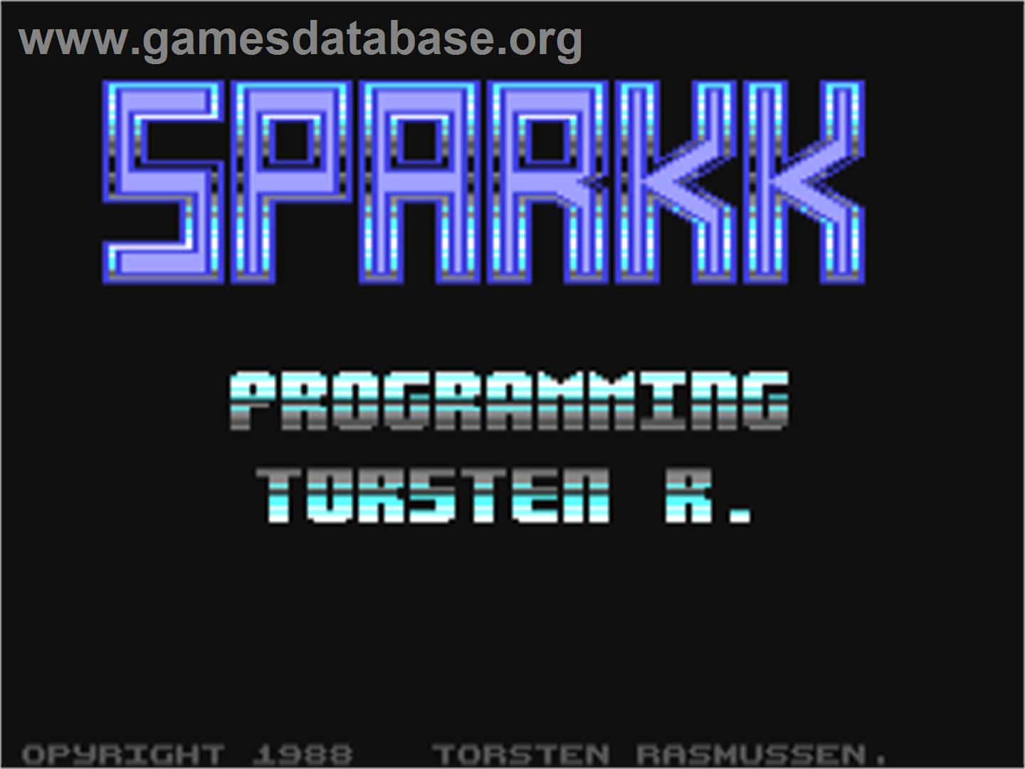 Sparkk - Commodore 64 - Artwork - Title Screen