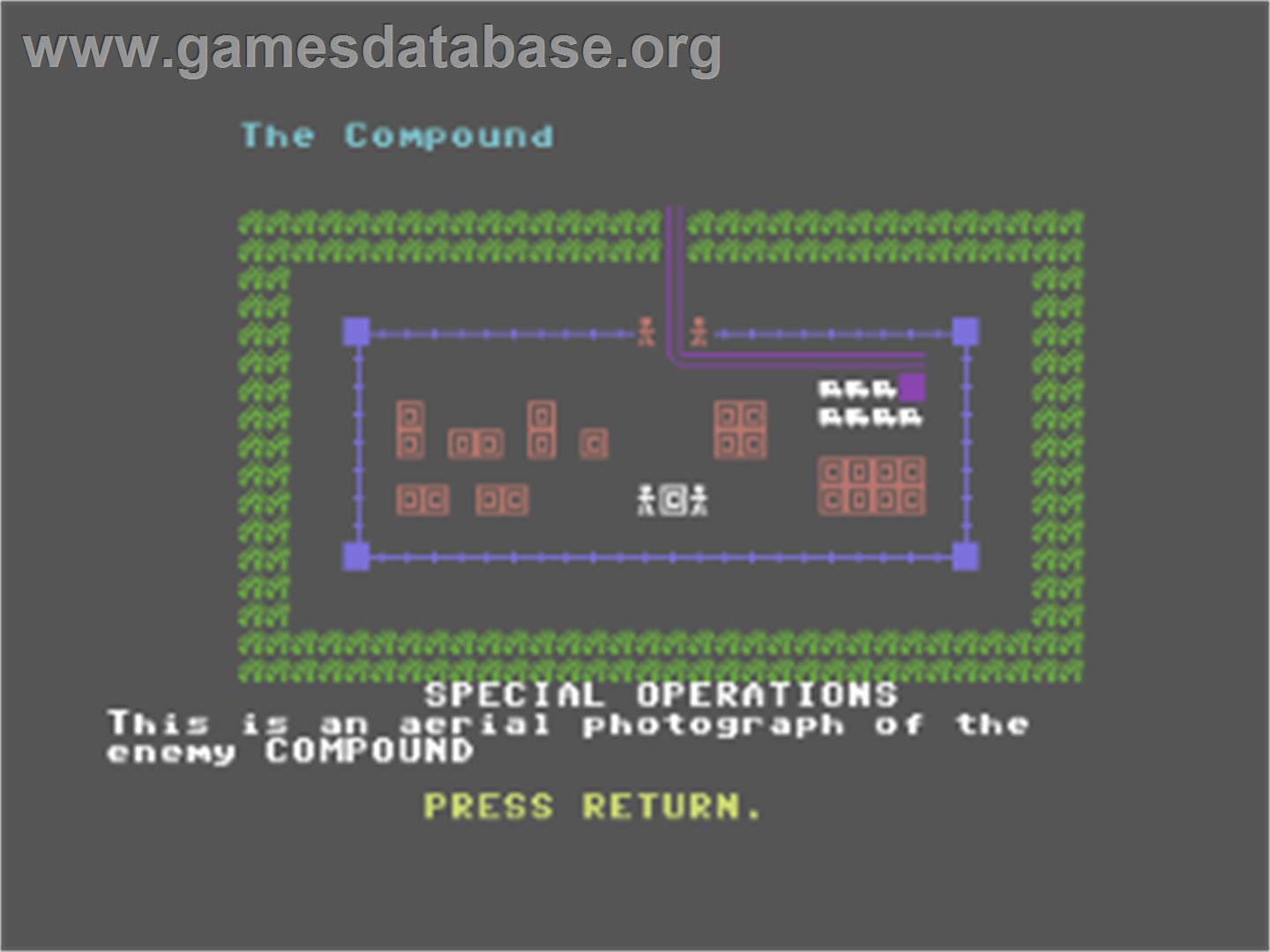 Special Operations - Commodore 64 - Artwork - Title Screen