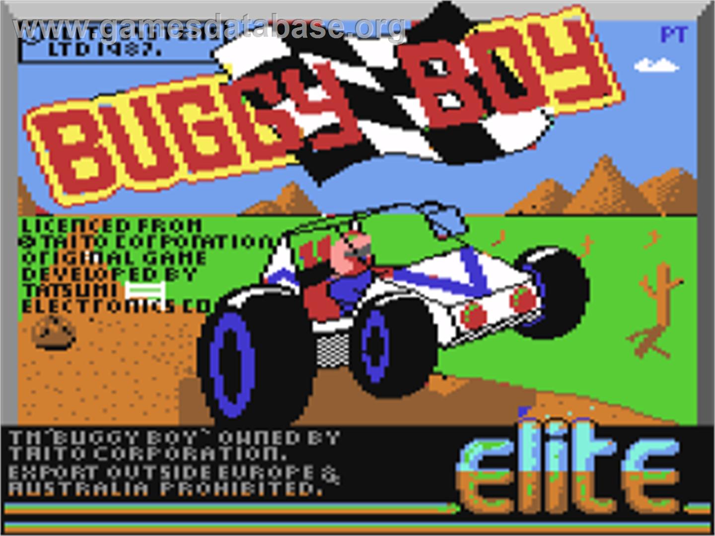 Speed Buggy - Commodore 64 - Artwork - Title Screen