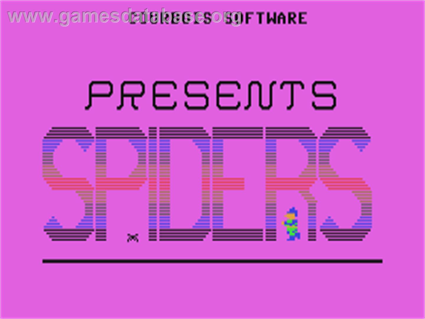 Spiders (Loadstar) - Commodore 64 - Artwork - Title Screen