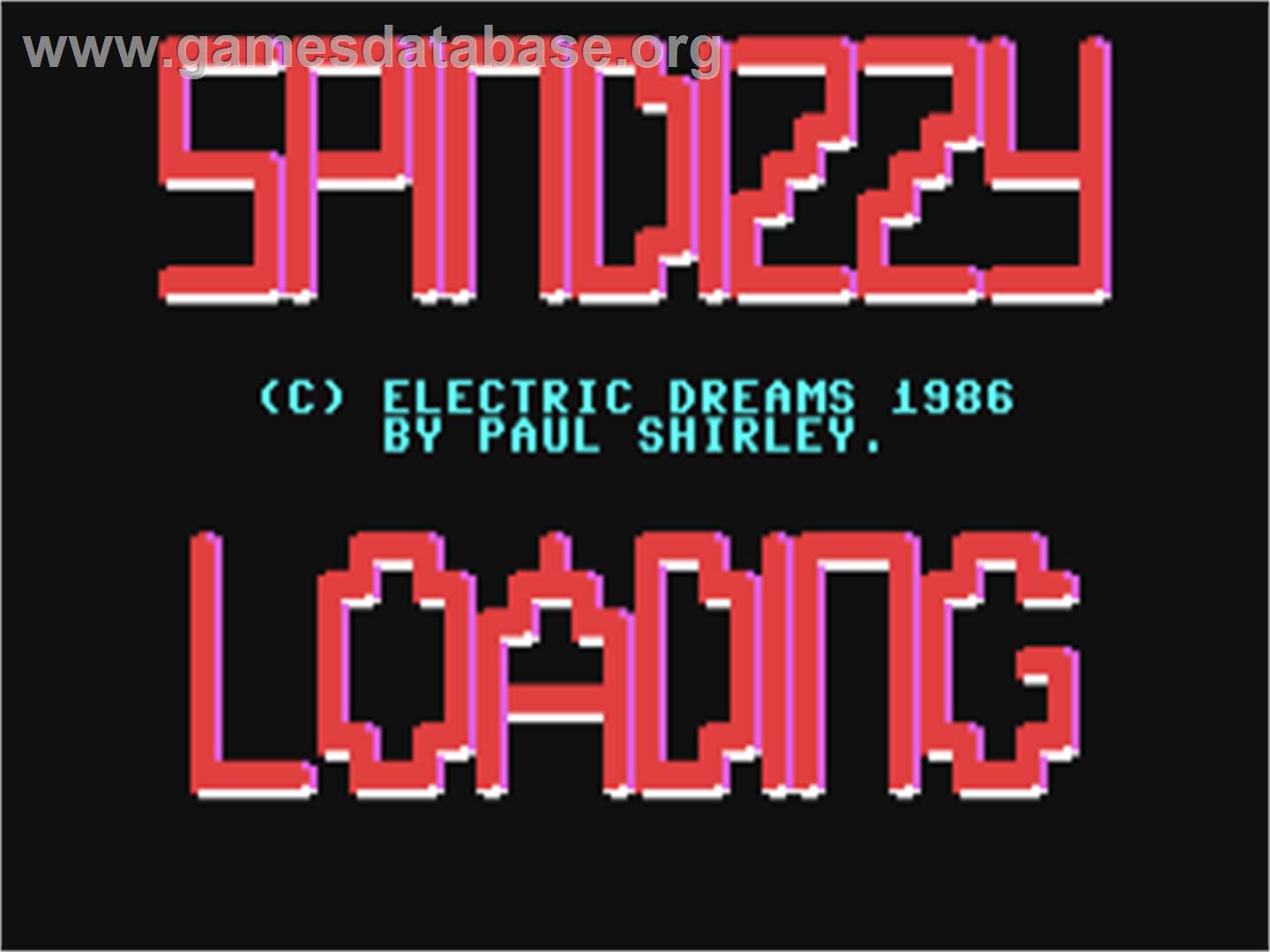 Spindizzy - Commodore 64 - Artwork - Title Screen