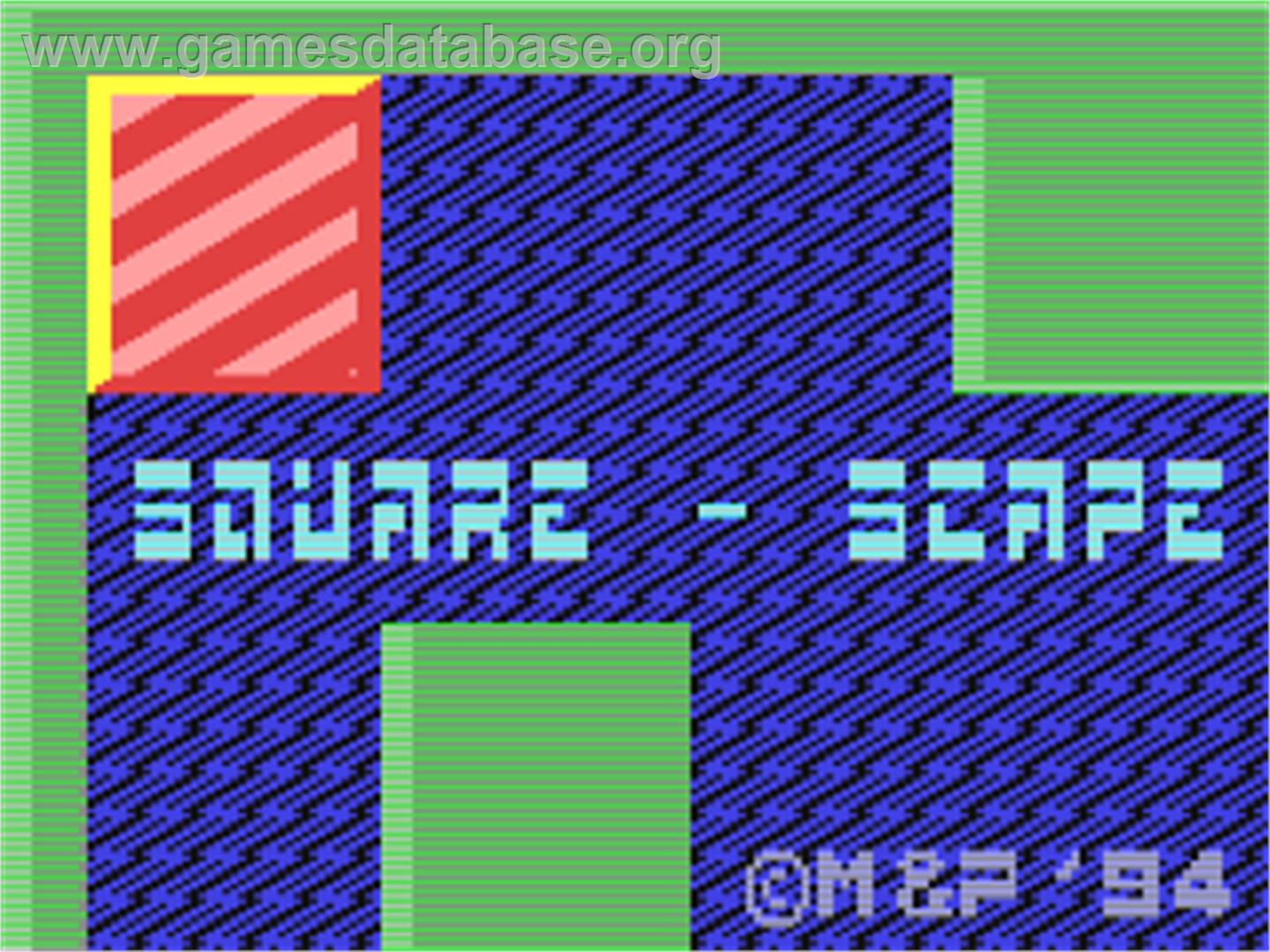 Square-scape - Commodore 64 - Artwork - Title Screen