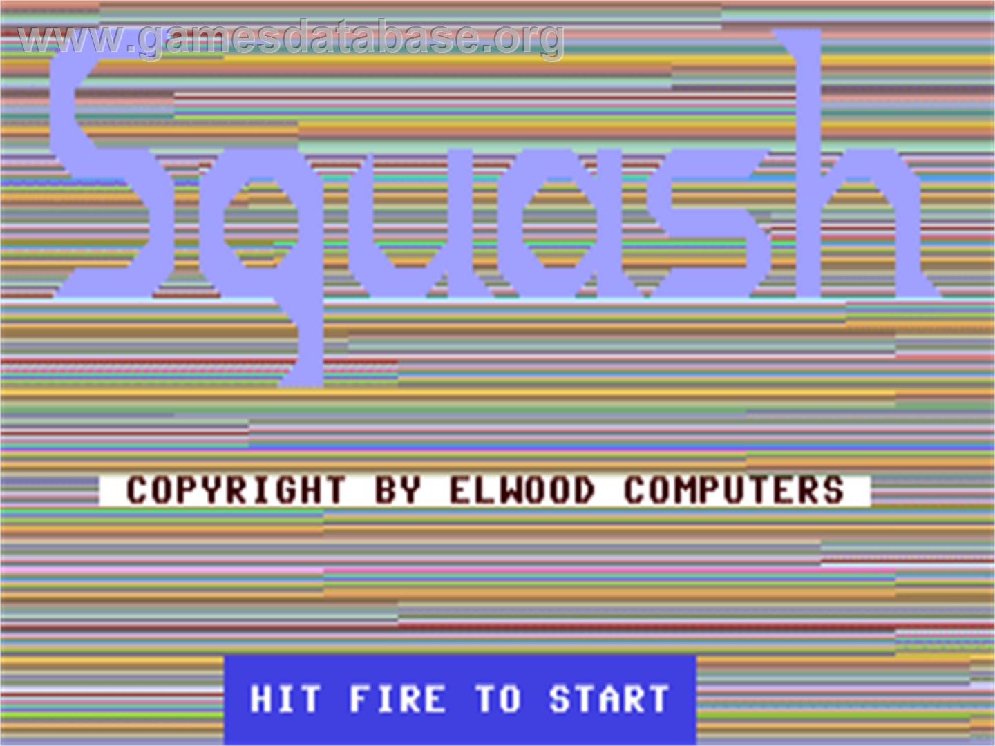 Squash (Elwood) - Commodore 64 - Artwork - Title Screen