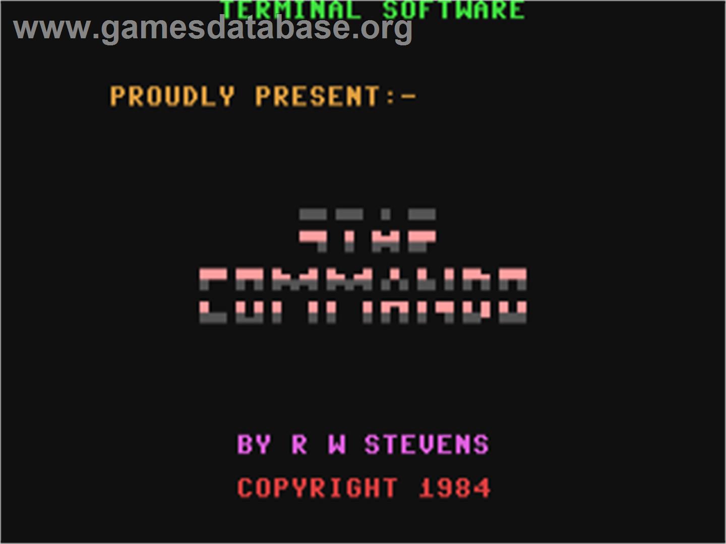 Star Commando - Commodore 64 - Artwork - Title Screen