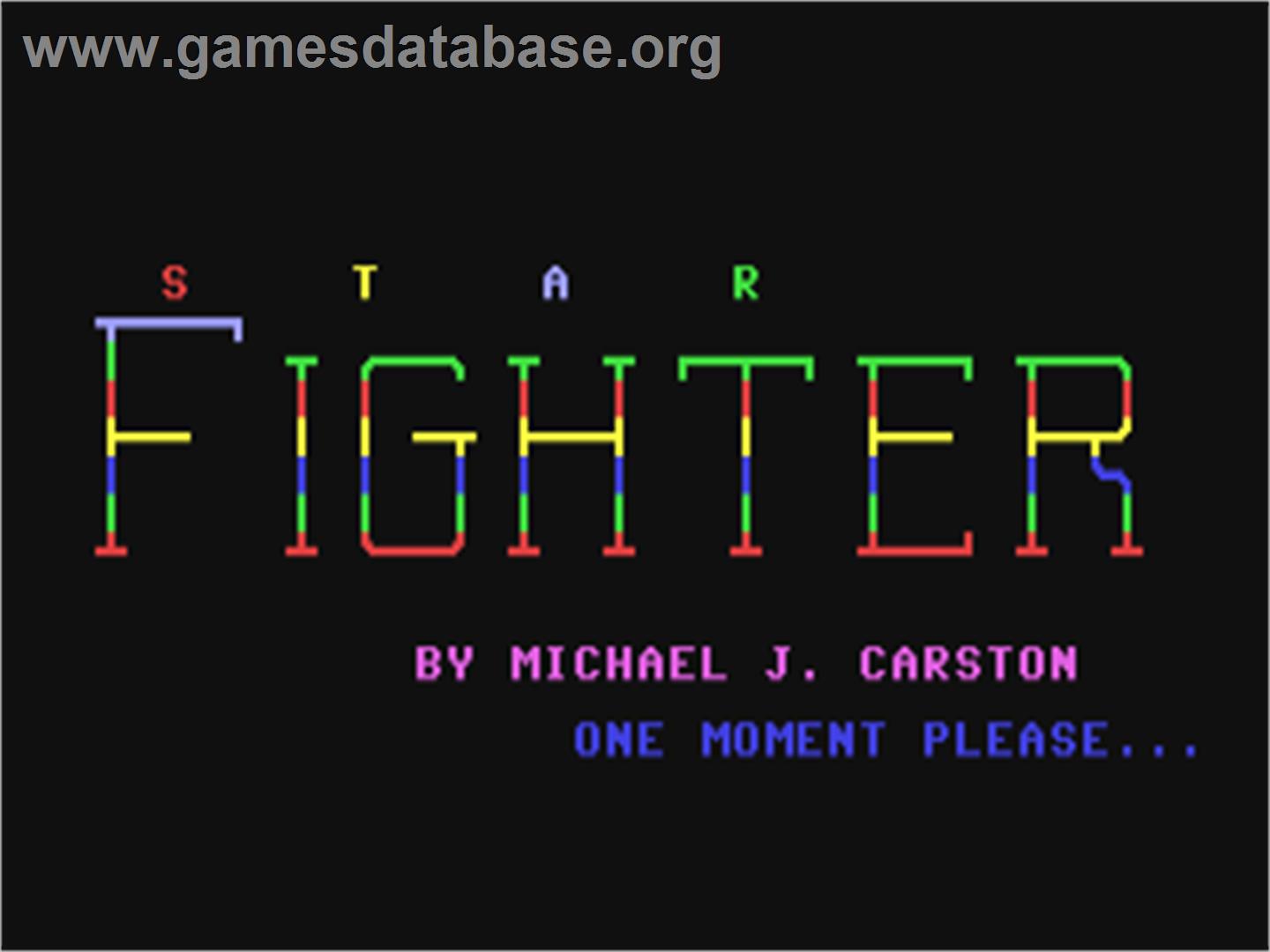 Star Fighter (Ahoy!) - Commodore 64 - Artwork - Title Screen