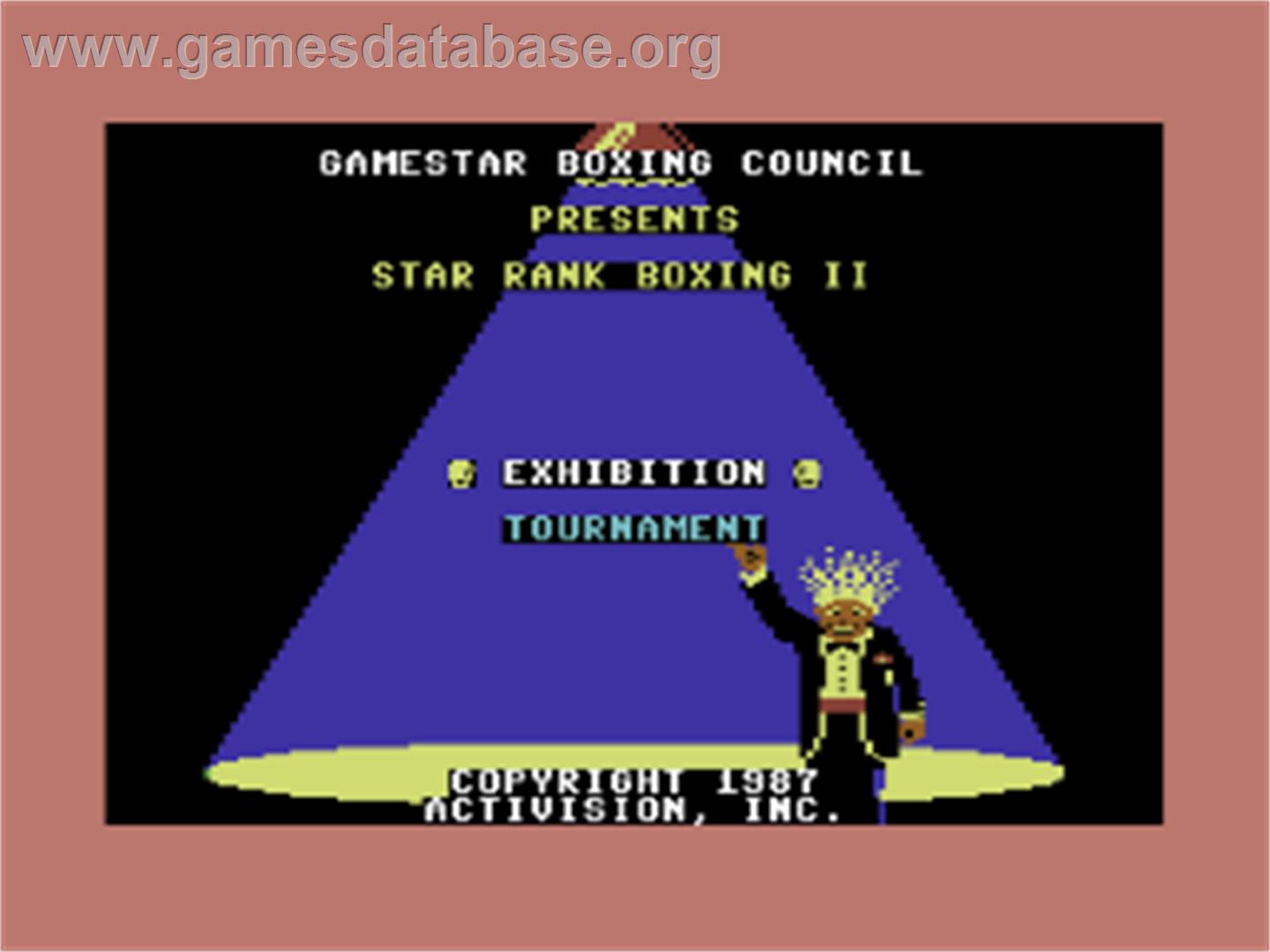 Star Rank Boxing 2 - Commodore 64 - Artwork - Title Screen