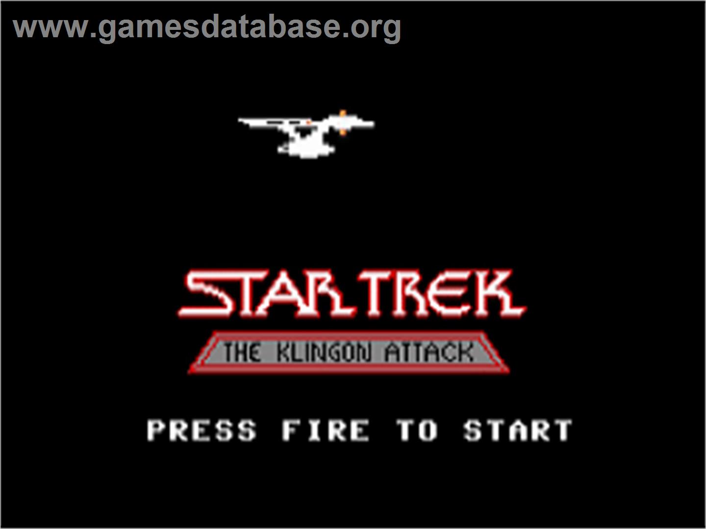 Star Trek - The Klingon Attack - Commodore 64 - Artwork - Title Screen