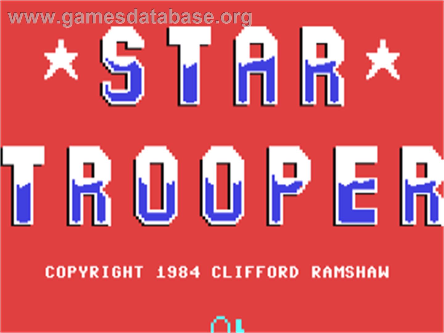 Star Trooper / Astroman - Commodore 64 - Artwork - Title Screen