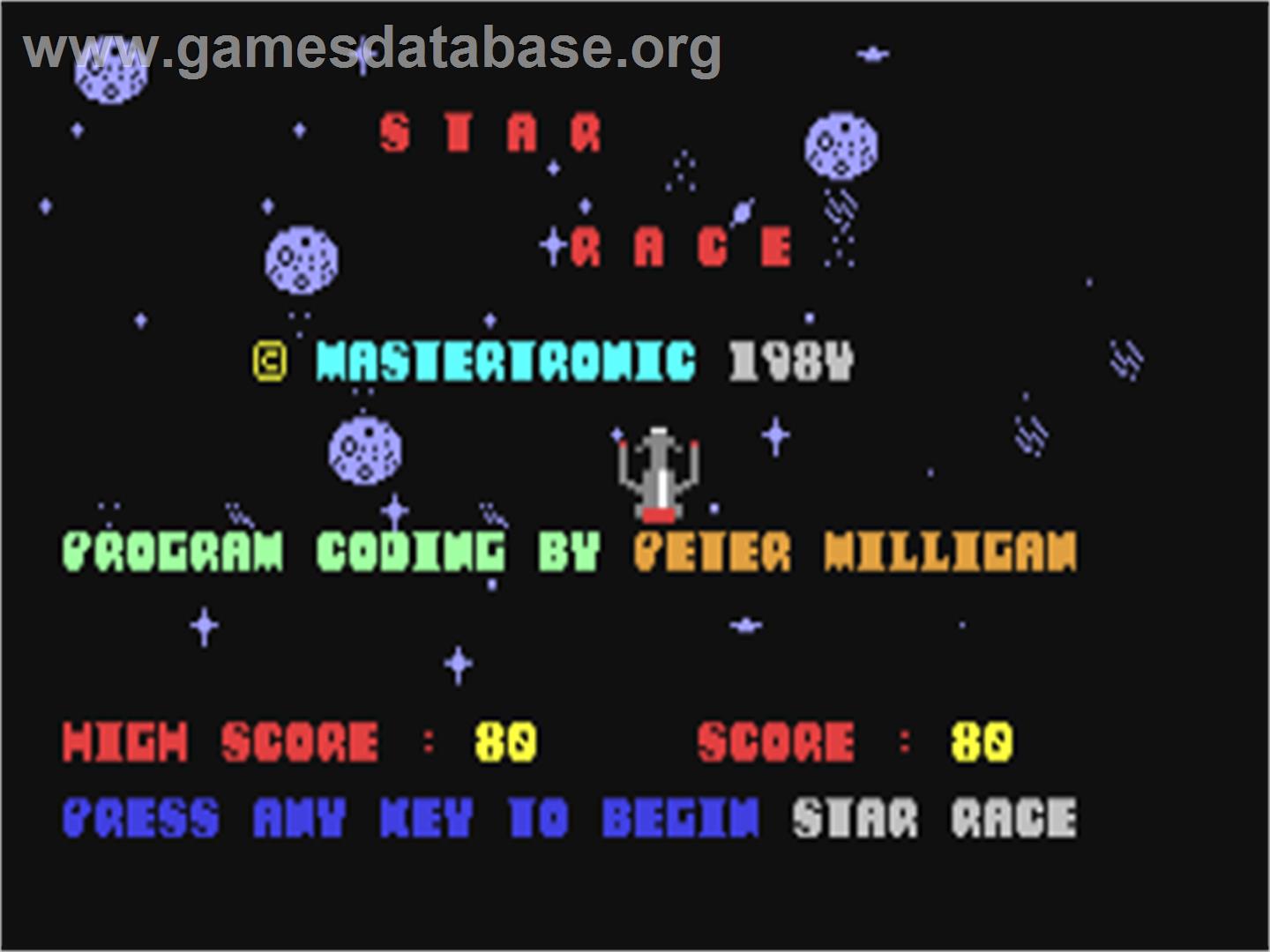 Starace (Ocean) - Commodore 64 - Artwork - Title Screen