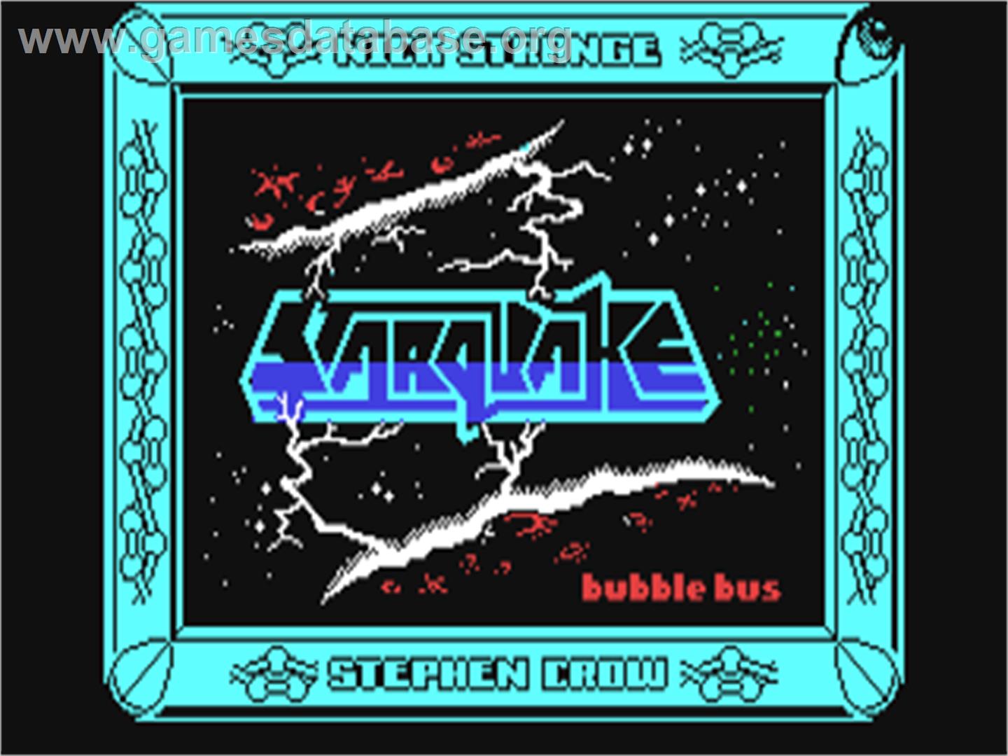 Starquake - Commodore 64 - Artwork - Title Screen