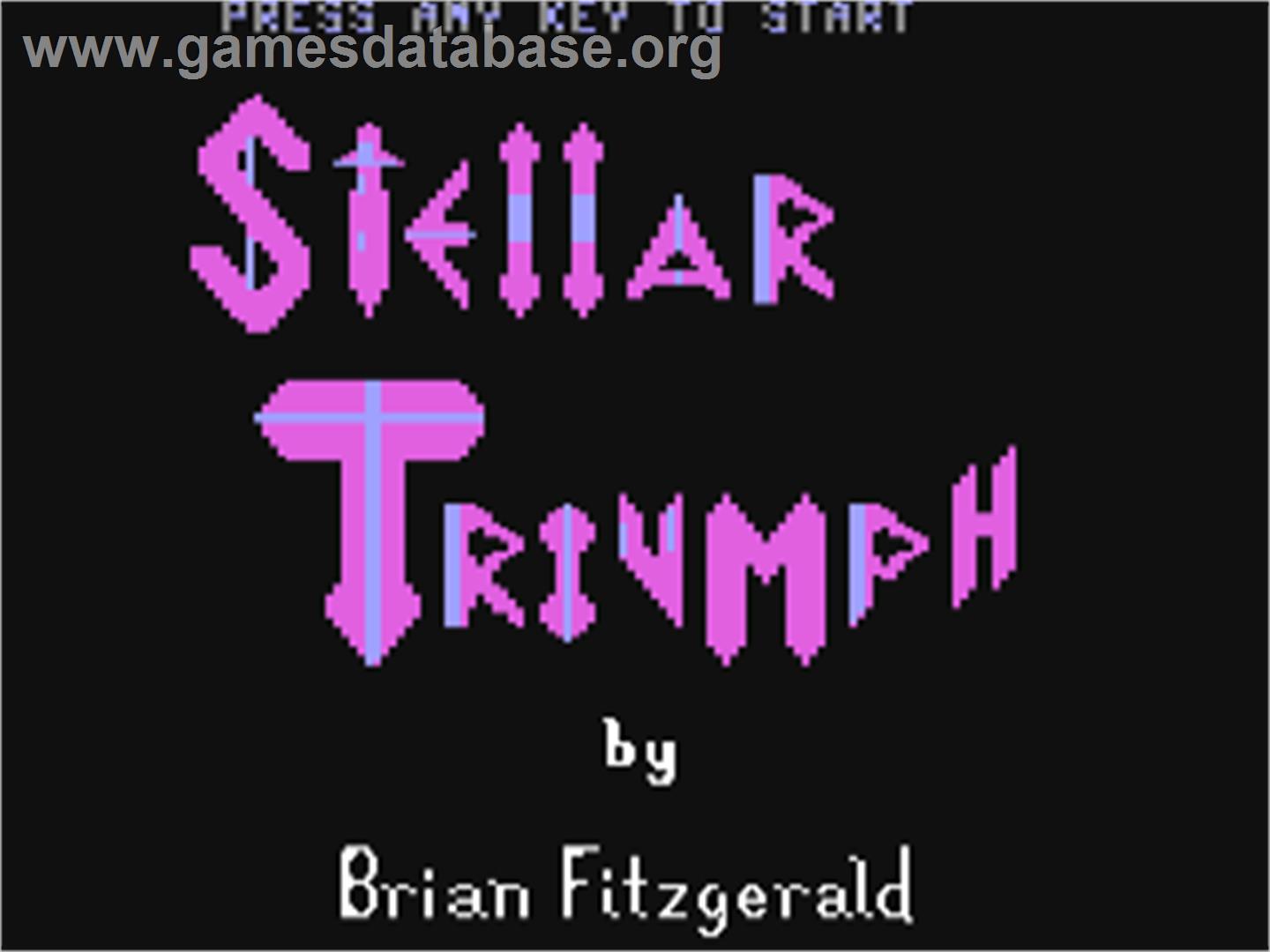 Stellar Triumph - Commodore 64 - Artwork - Title Screen