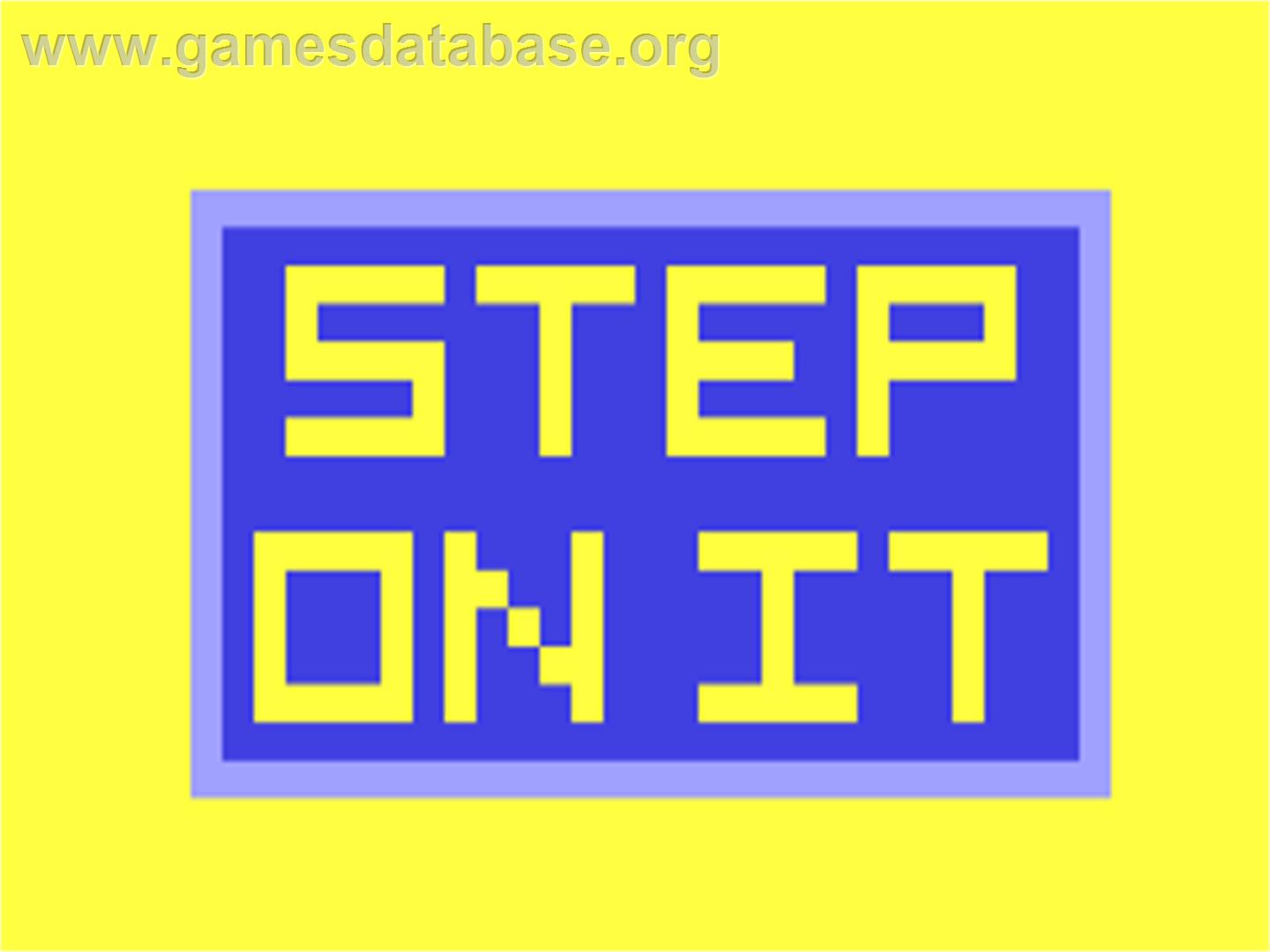 Step On It - Commodore 64 - Artwork - Title Screen